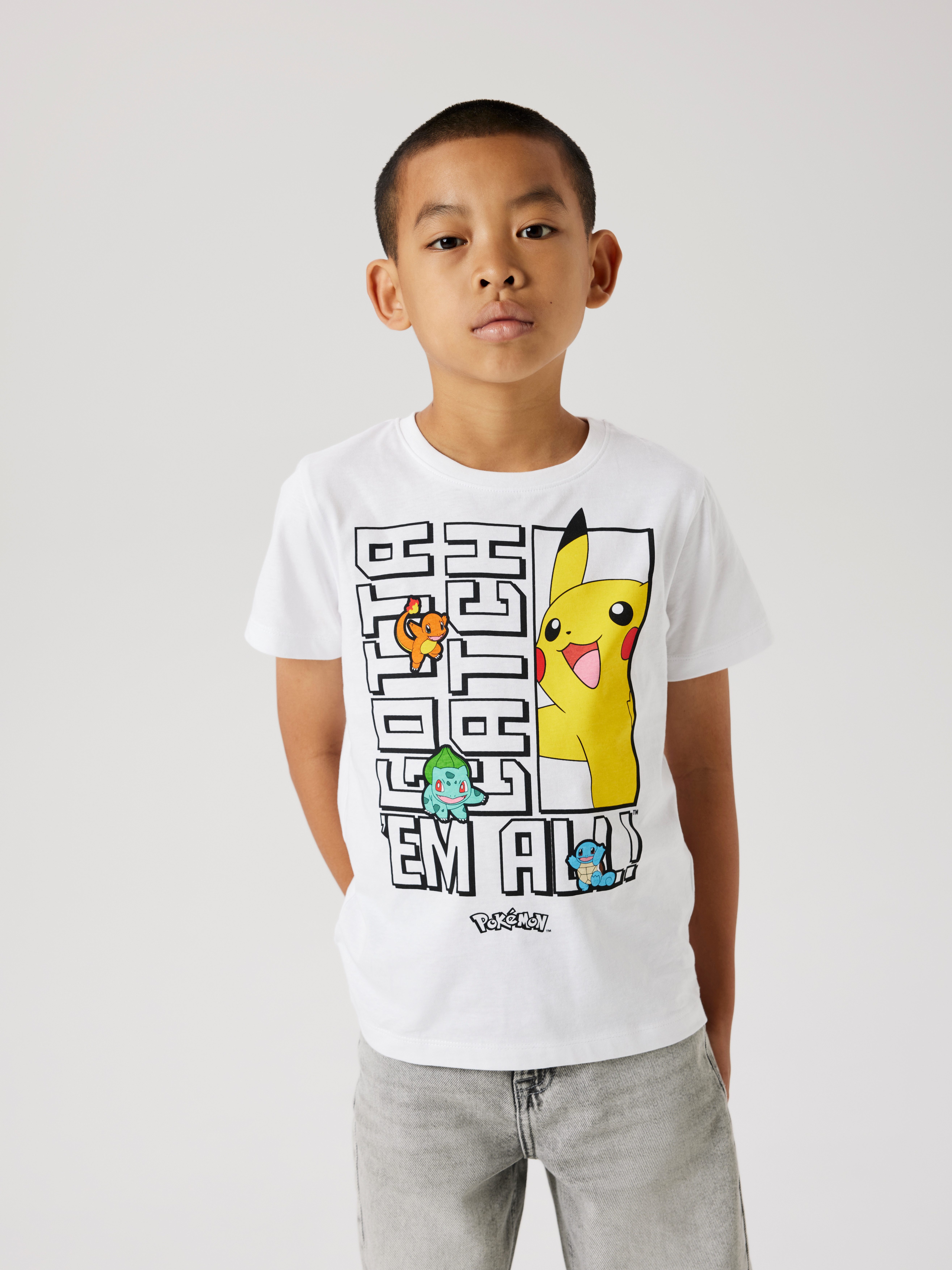T-shirt NAME IT Fille - Modèle Pokemon, Manches Courtes, Coupe Décontractée - 10