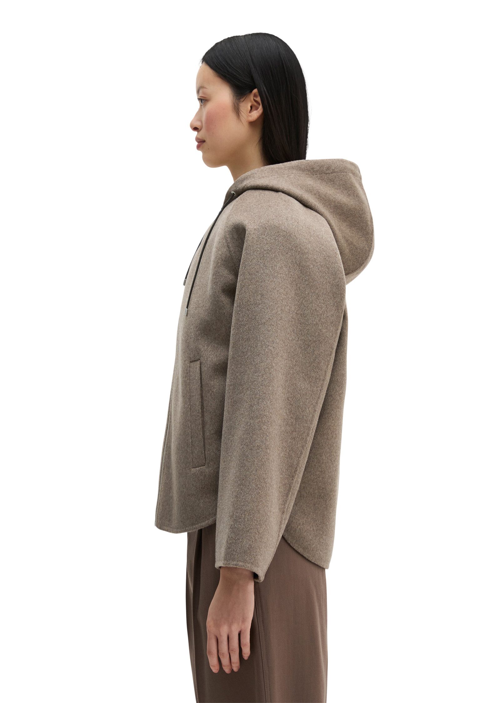 Marc O'Polo Outdoorjacke aus hochwertigem Melange-Doubleface