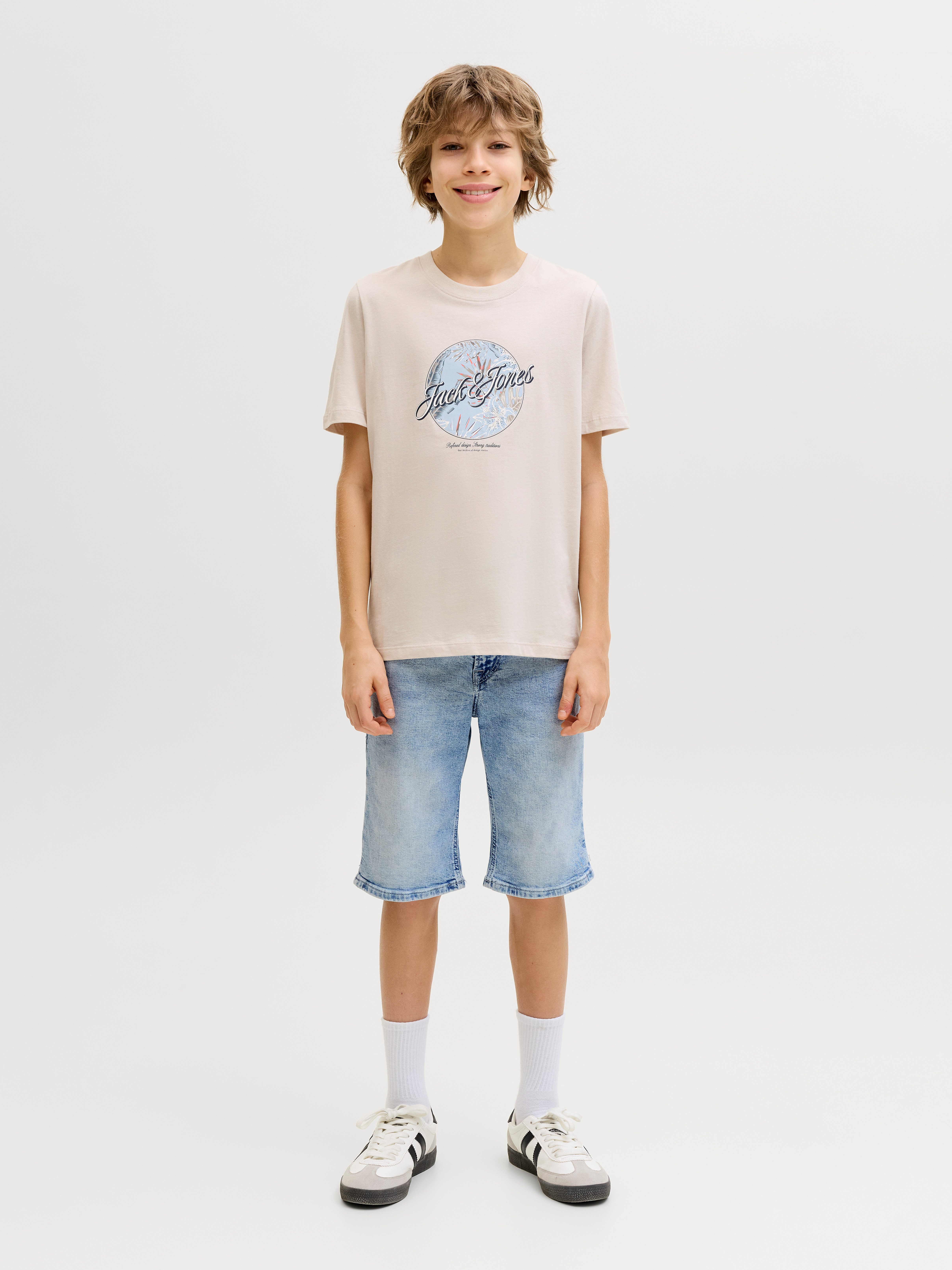 Jack & Jones Junior Shorts JJIRICK bequem mit mittlerer Taille für Jungen unifarben, modisch, regular fit, Web – Bild 5 von 5
