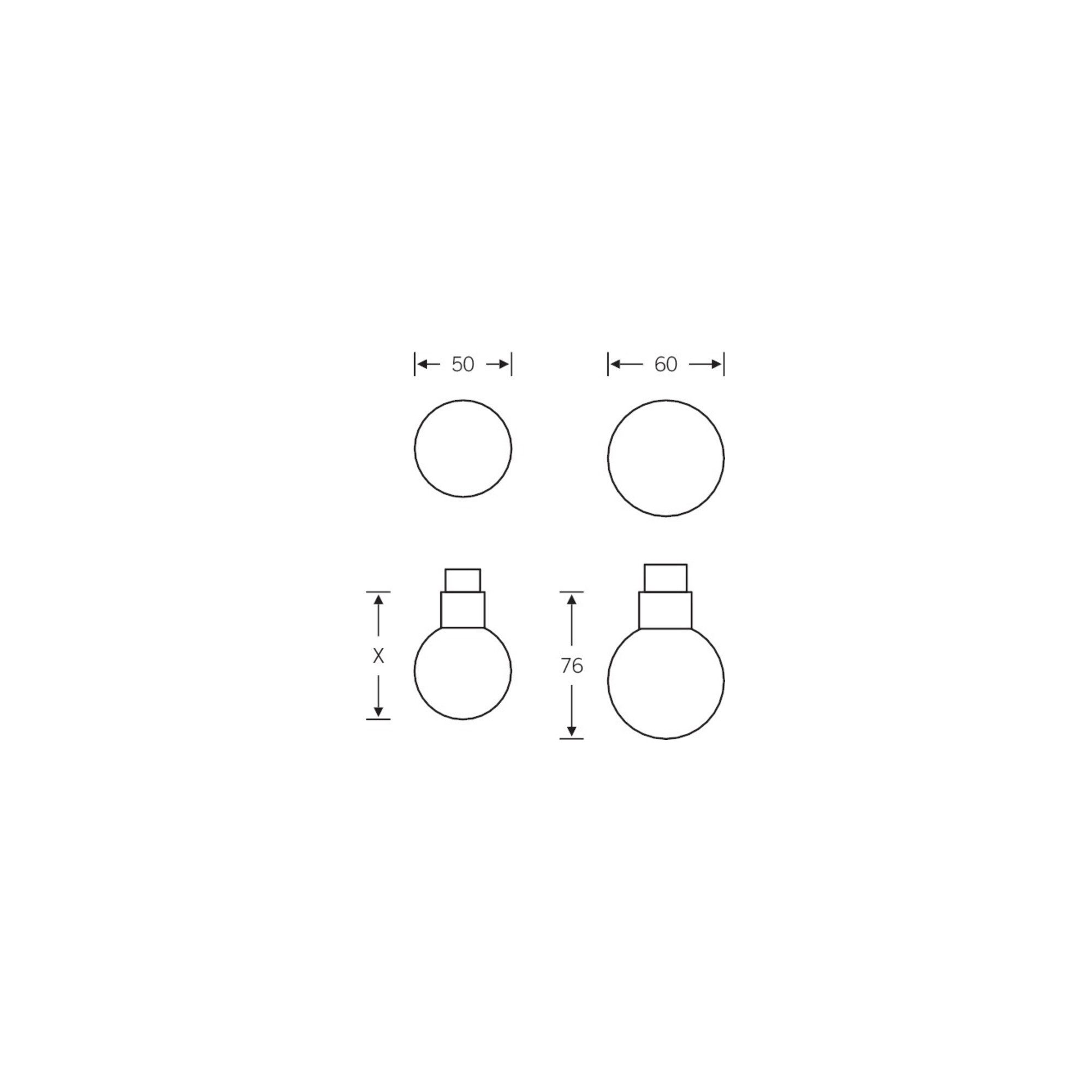 FSB Zubehör-Set FSB Rahmentür-Knopf 07 0802 Material VA 6204 4-KT. 9mm feststehend