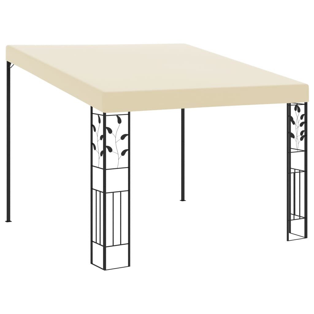 vidaXL Partyzelt Wand-Pavillon 3x3x2,5 m Cremeweiß