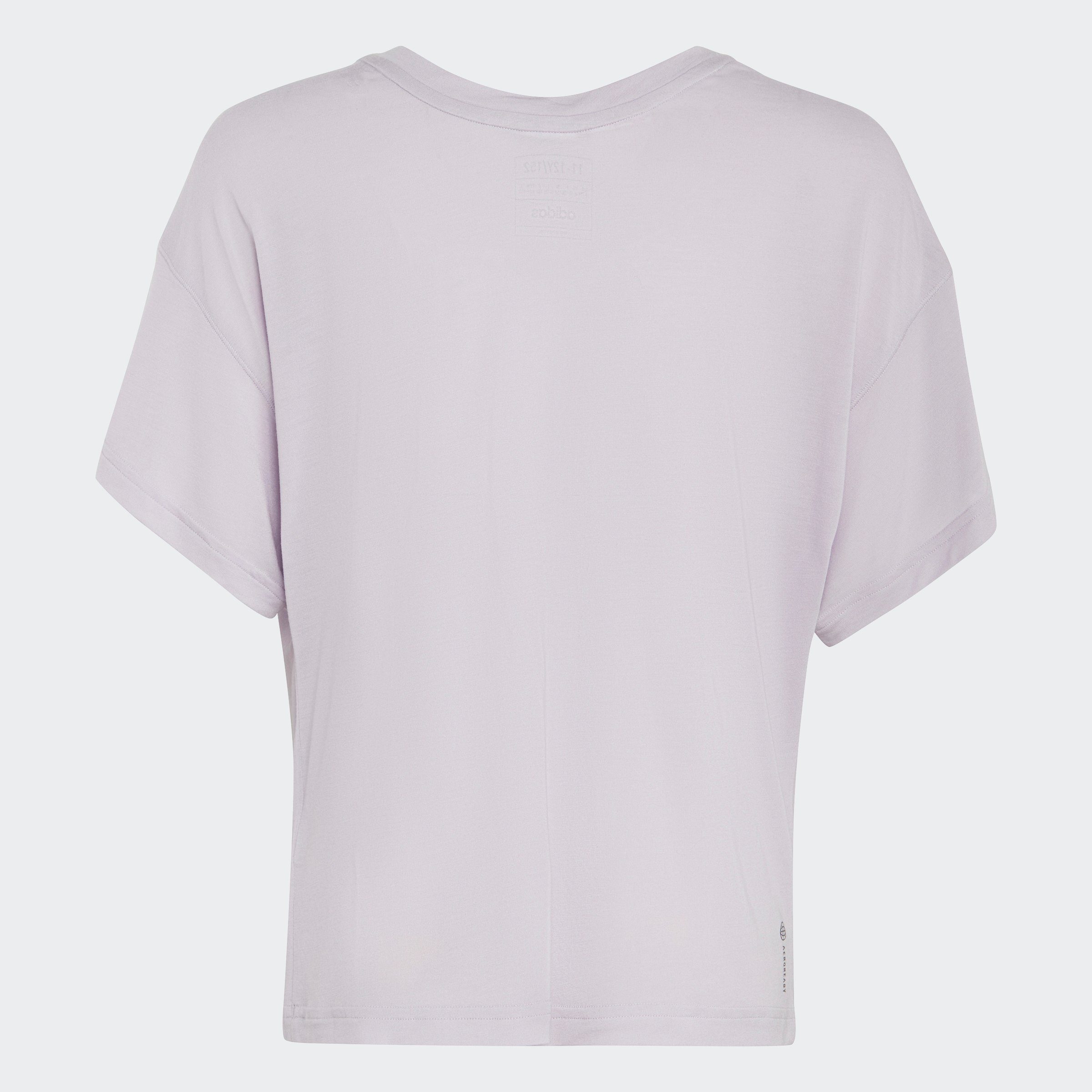 Silver LOOSE adidas AEROREADY Sportswear YOGA Dawn T-Shirt