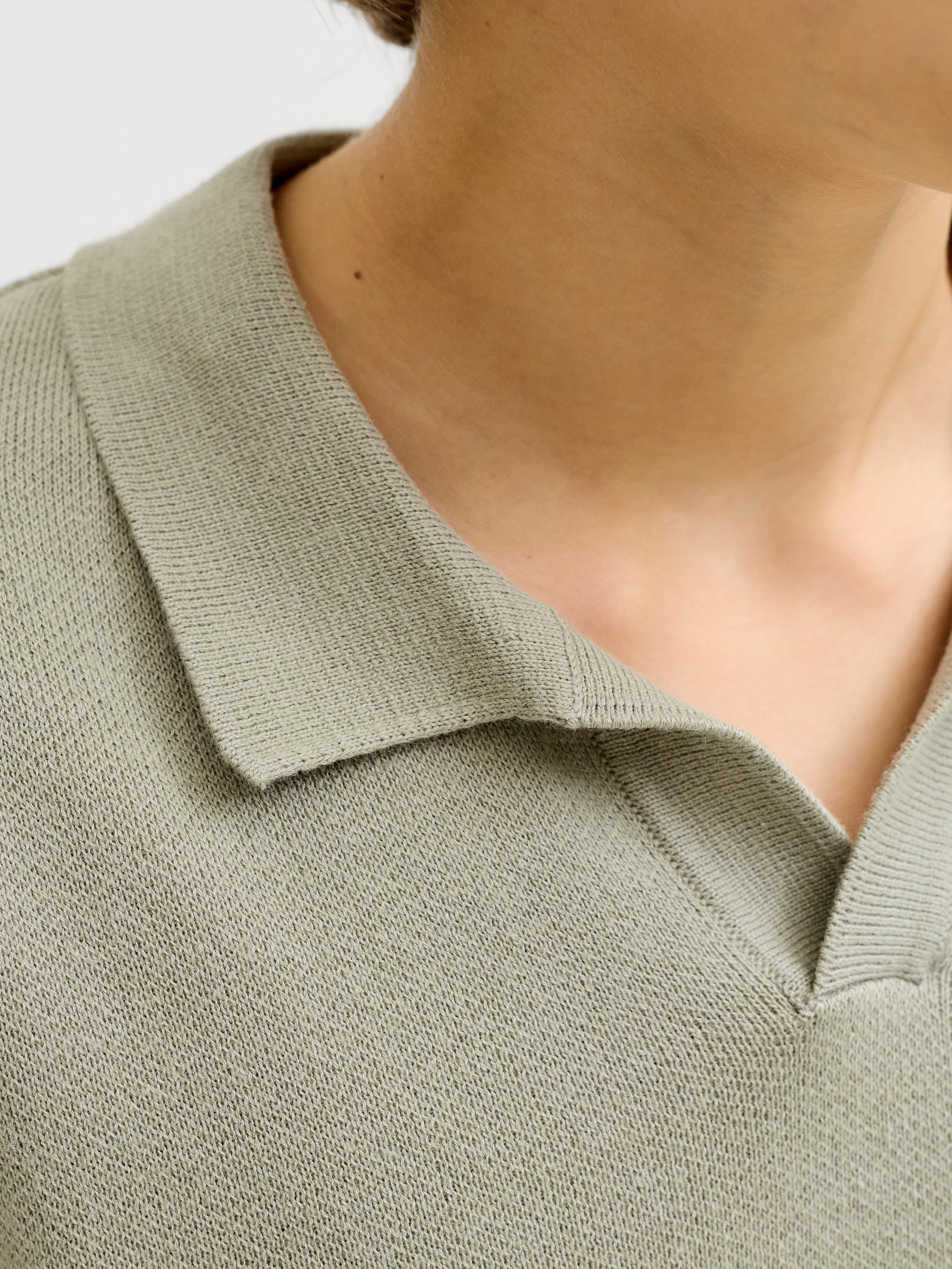 Jack & Jones Junior Polokragenpullover JORNORREBRO LIGHT KNIT SS POLO JNR