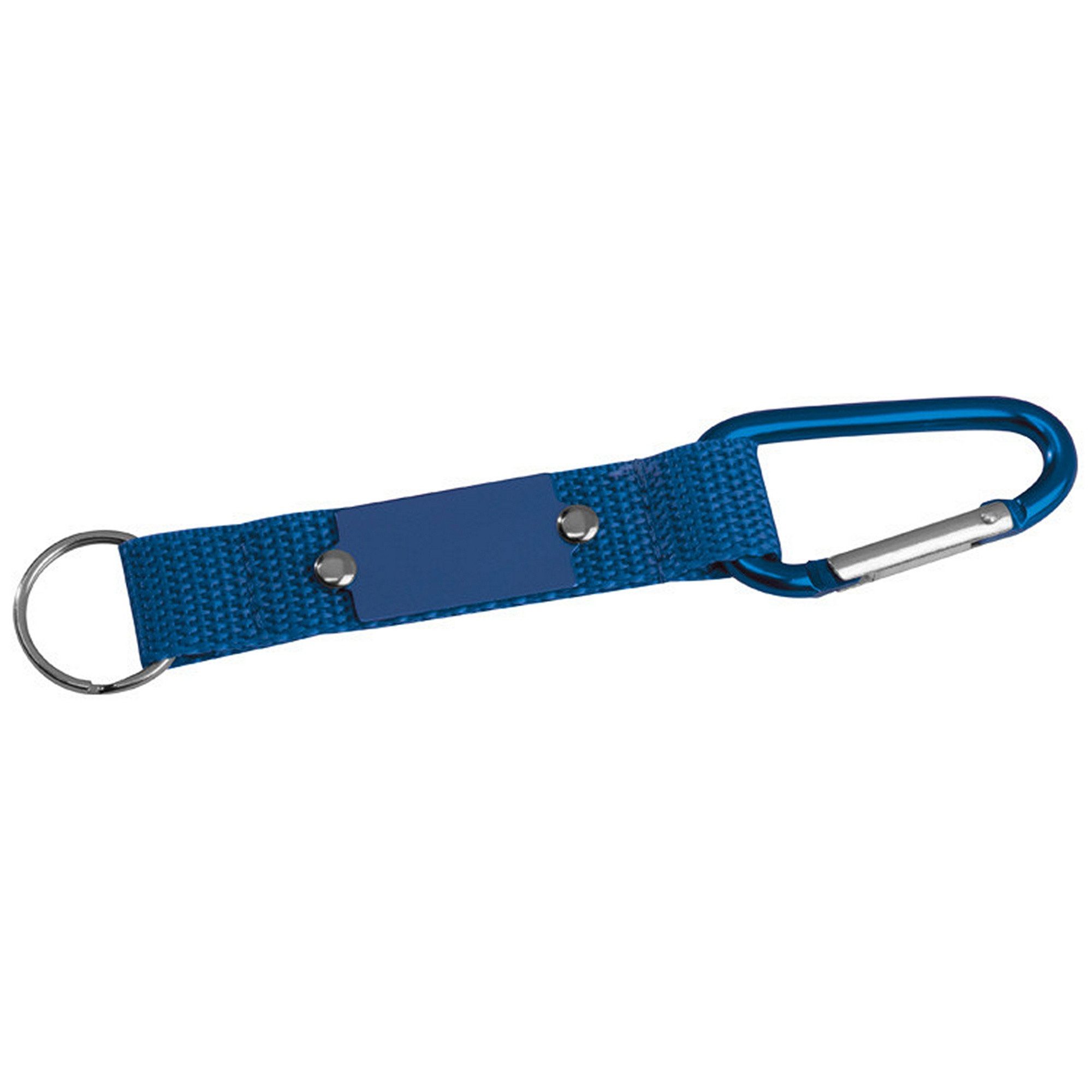 Schlüsselanhänger Schlüsselanhänger mit Karabiner / Farbe: blau