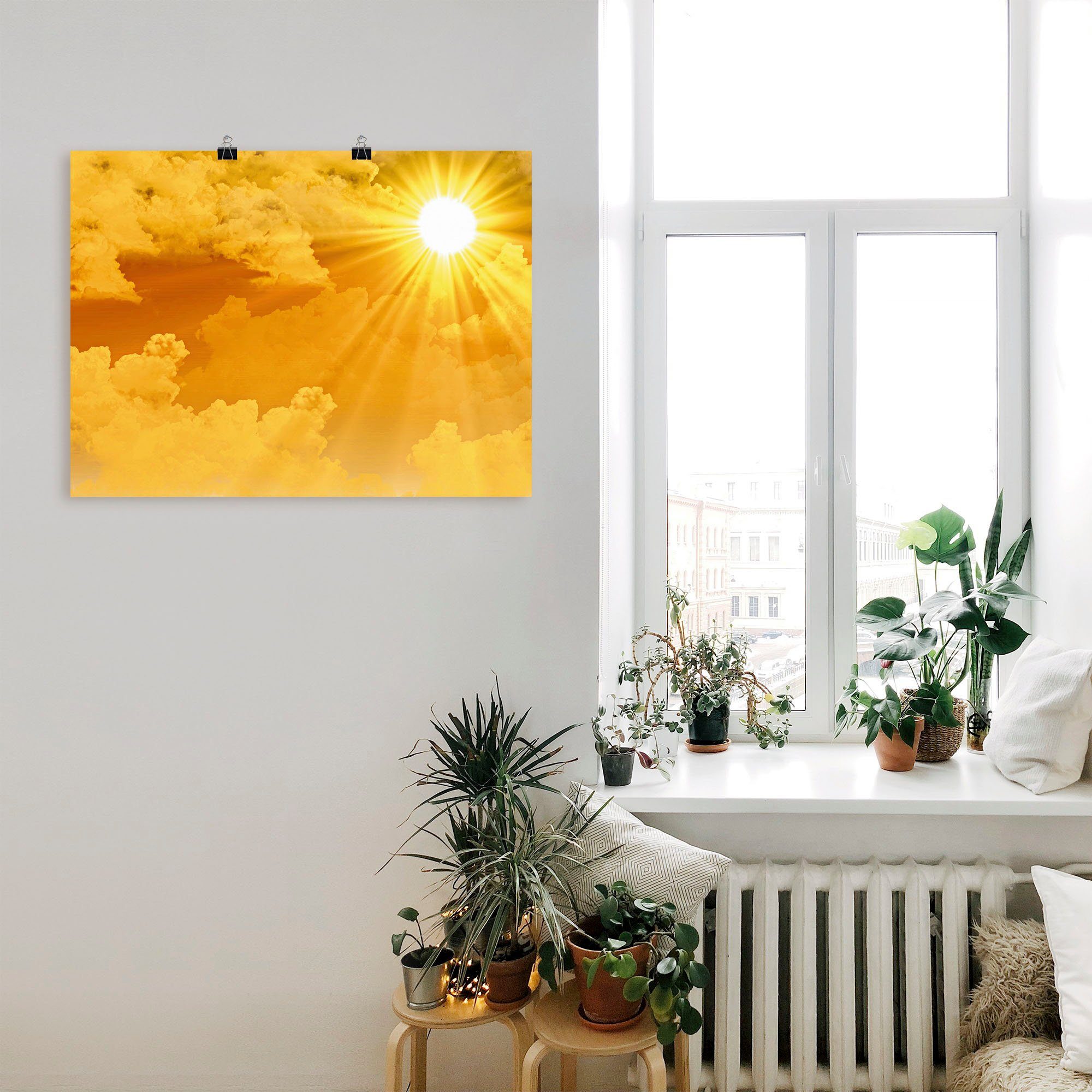 Artland Wandbild Warme Sonnenstrahlen, Himmel (1 günstig online kaufen
