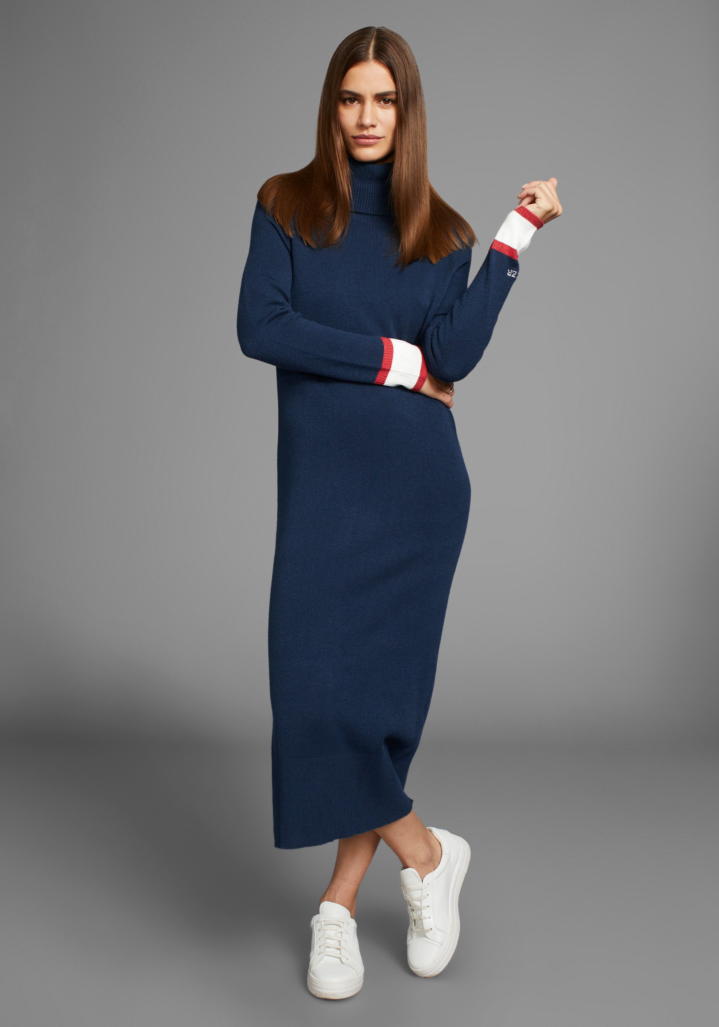 HECHTER PARIS Strickkleid mit Kontraststreifen günstig online kaufen