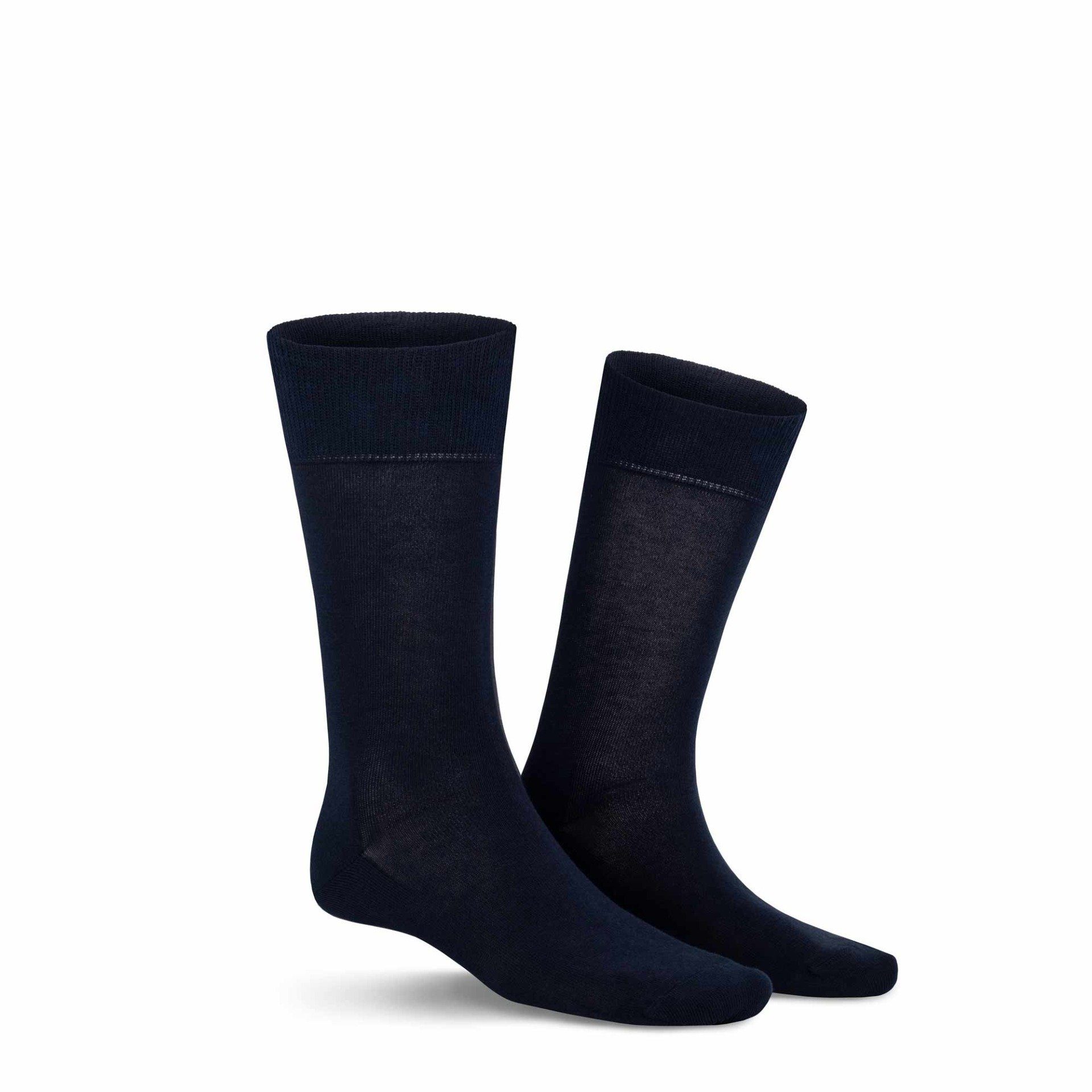 KUNERT Basicsocken RICHARD (1-Paar) Herren Socken hautfreundlich und weich Navy 8020