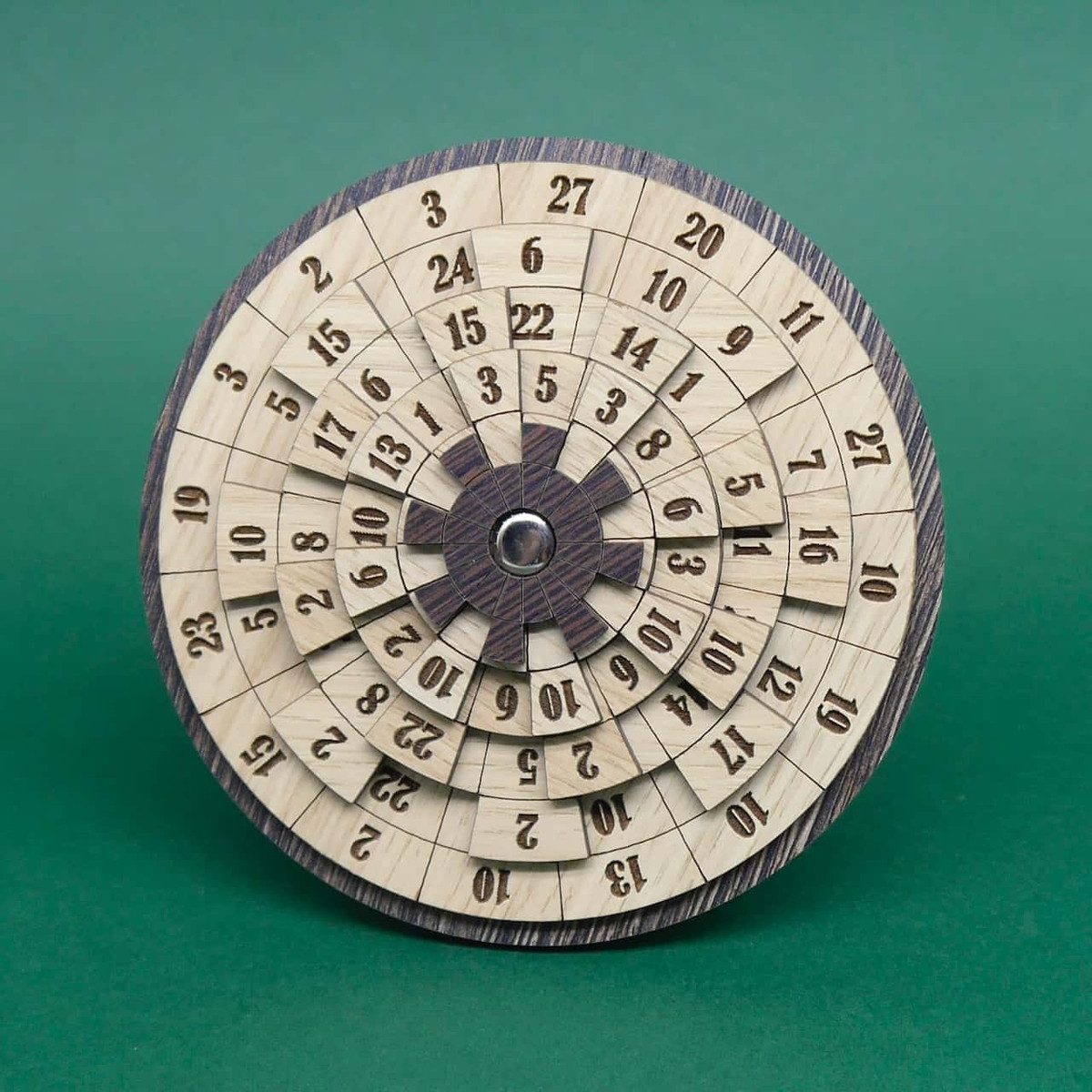ROMBOL Denkspiele Spiel THALES - mathematisches Dreh-Puzzle, Knobelspiel, Holzpuzzle