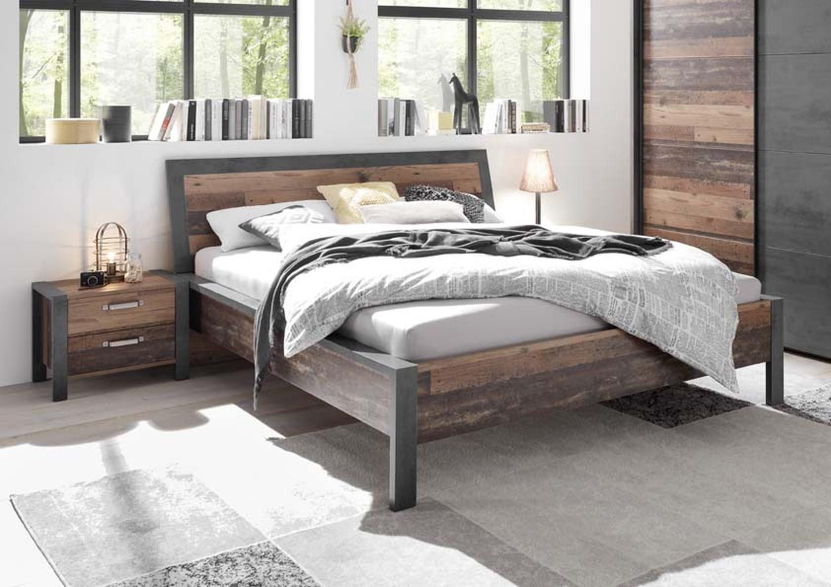 Pol-Power Massivholzbett 197 x 101 x 221 cm (B/H/T)