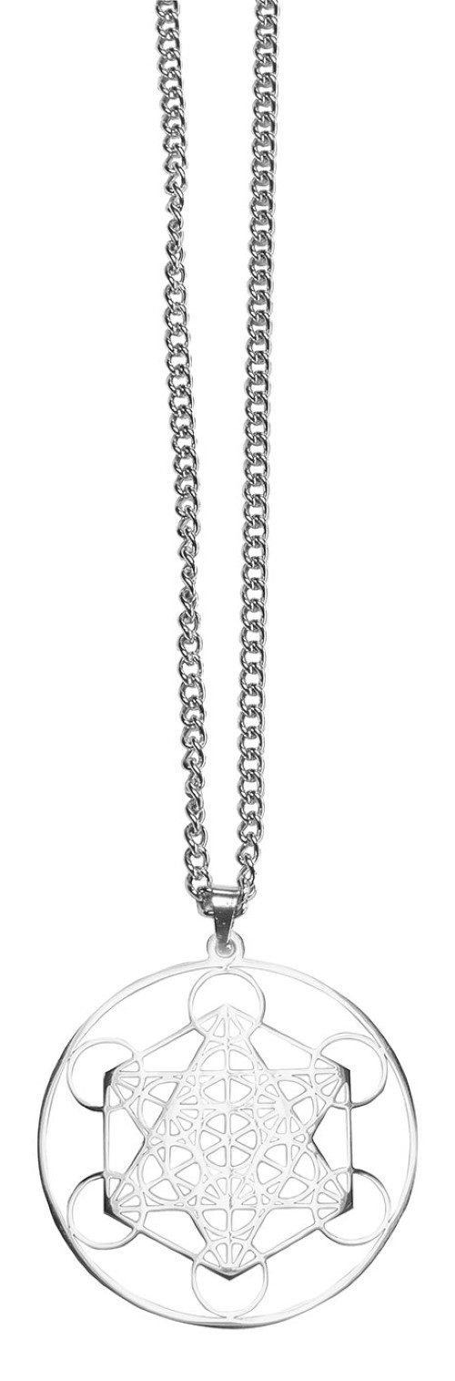 Kette mit Anhänger Halskette "Metatron" Edelstahl 4cm mit 60cm Edelstahlkette