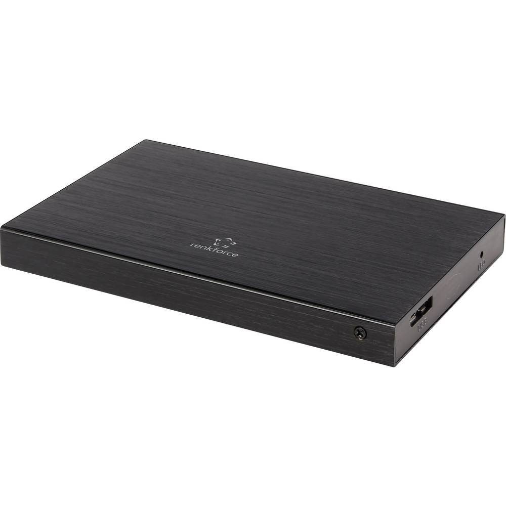 Renkforce Festplatten-Gehäuse 6.35 cm (2.5) SATA Festplattengehäuse USB 3 Alu