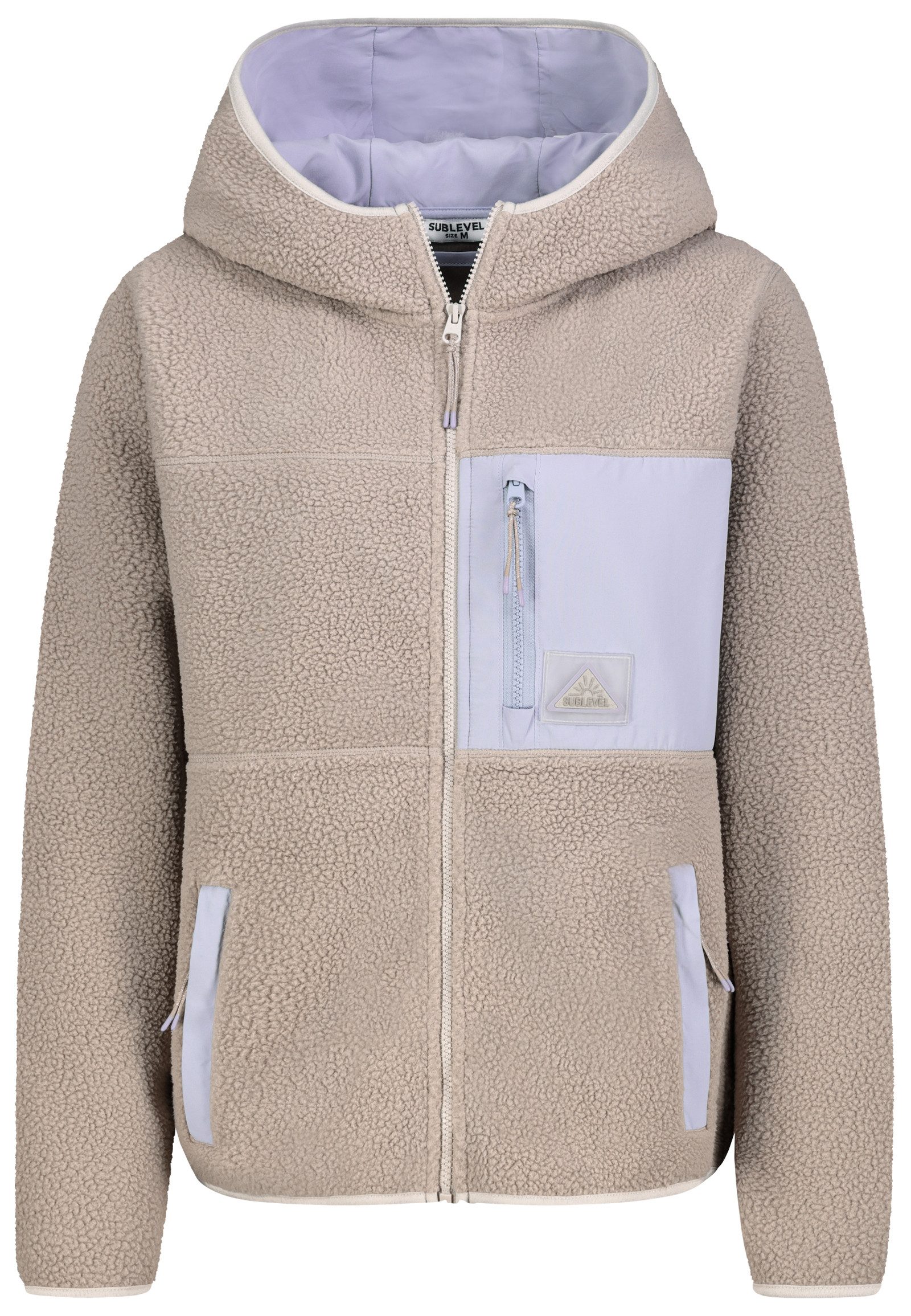 Fleecejacke Damen Leo Teddyfleece Kuschelig Übergangsjacke Jacke Outdoor Jacke