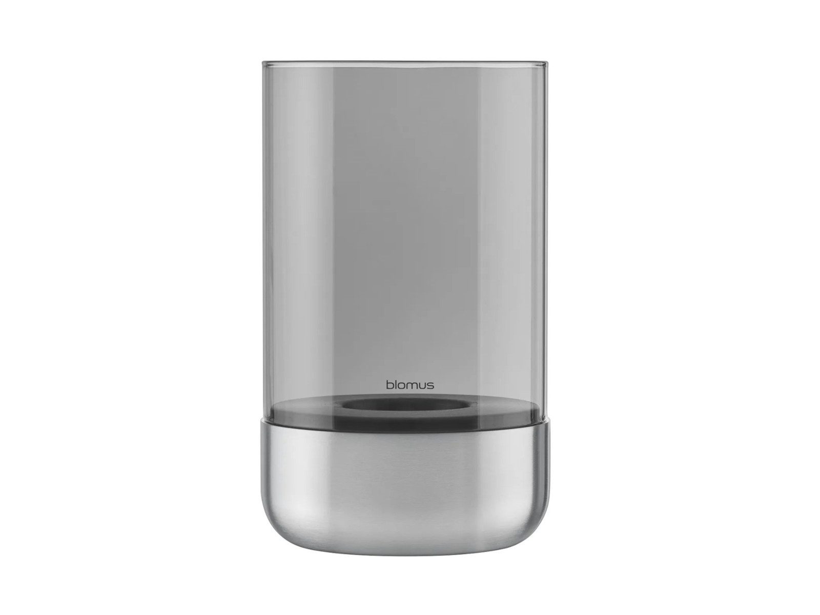 blomus Windlicht CALMA Laterne stainless steel matt glass smoke M 20cm günstig online kaufen