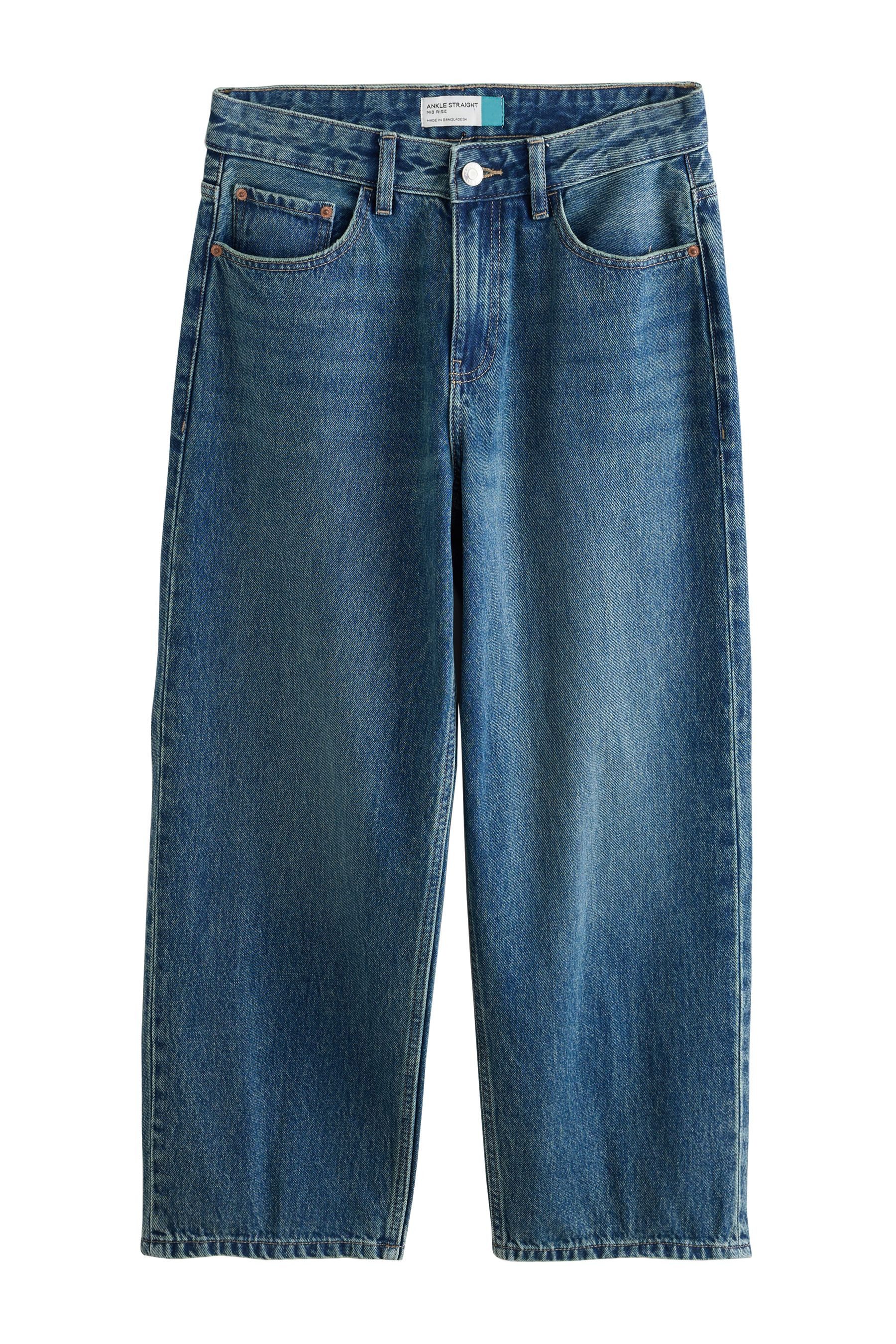 Next Straight-Jeans Gerade geschnittene Jeans in Knöchellänge (1-tlg)