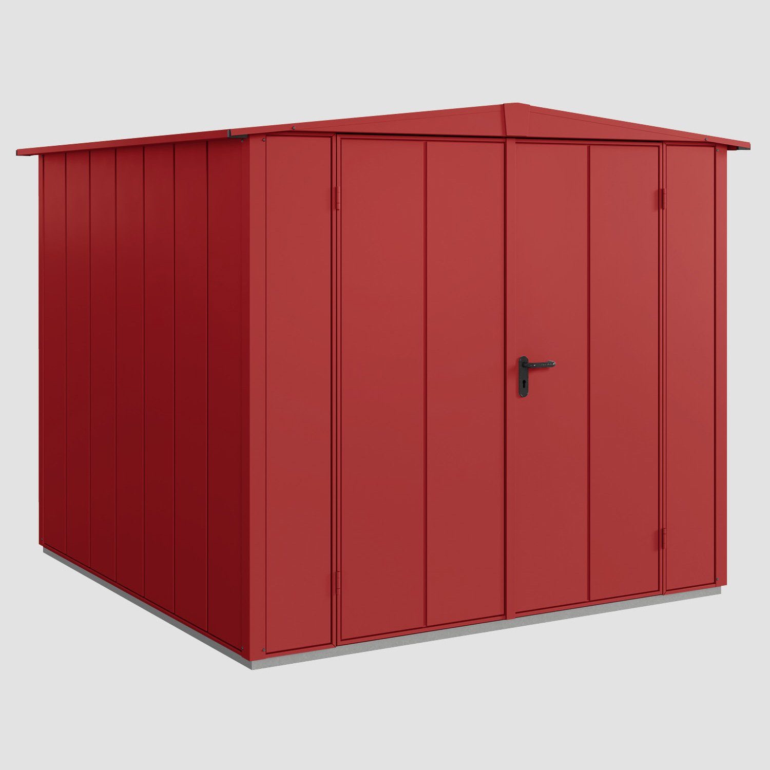Hörmann Ecostar Gerätehaus Elegant mit Satteldach (259 x 248 cm), aus Metall