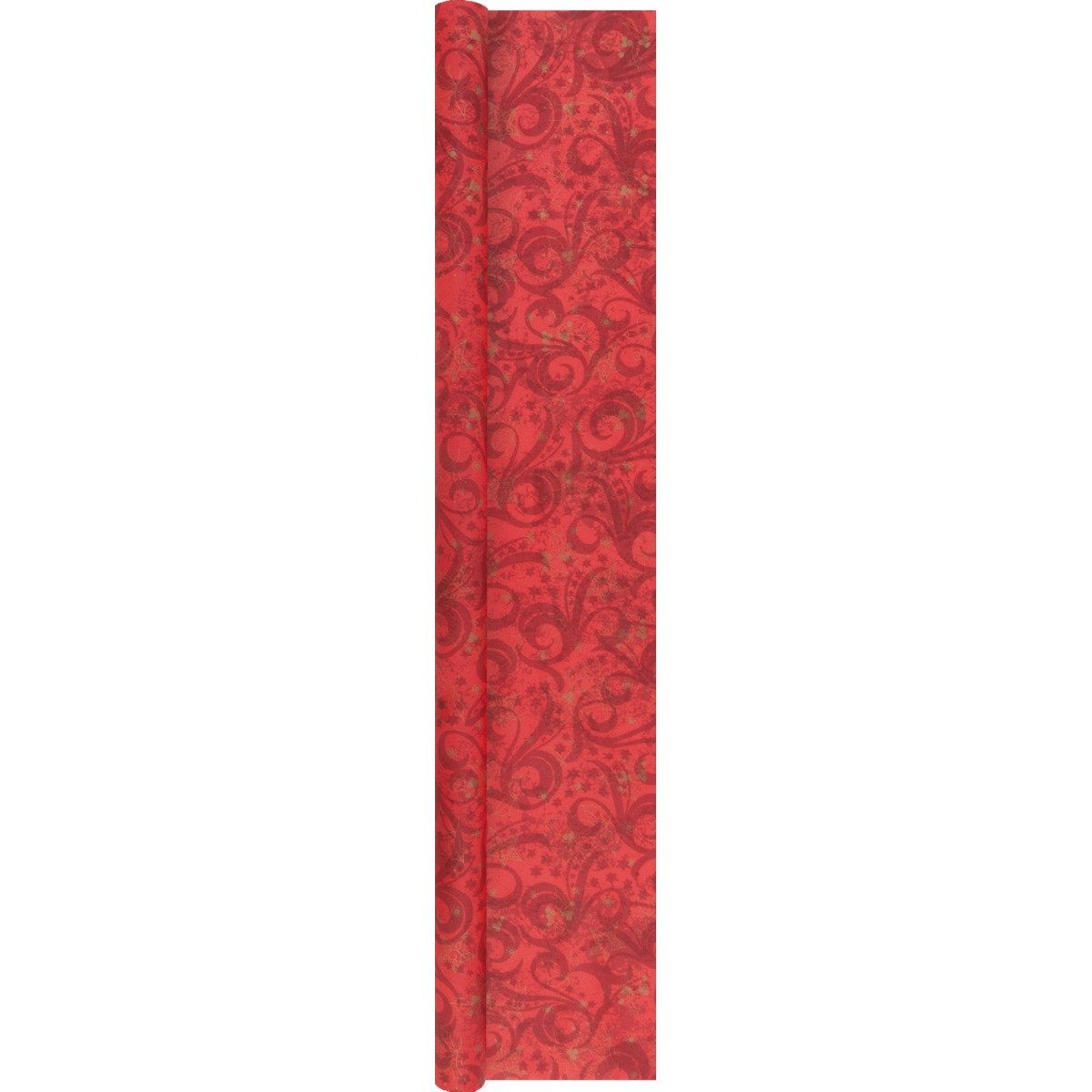 HOME FASHION Tischdecke Home Fashion Tischtuchrolle Airlaid Classical Christmas rot 490x118cm