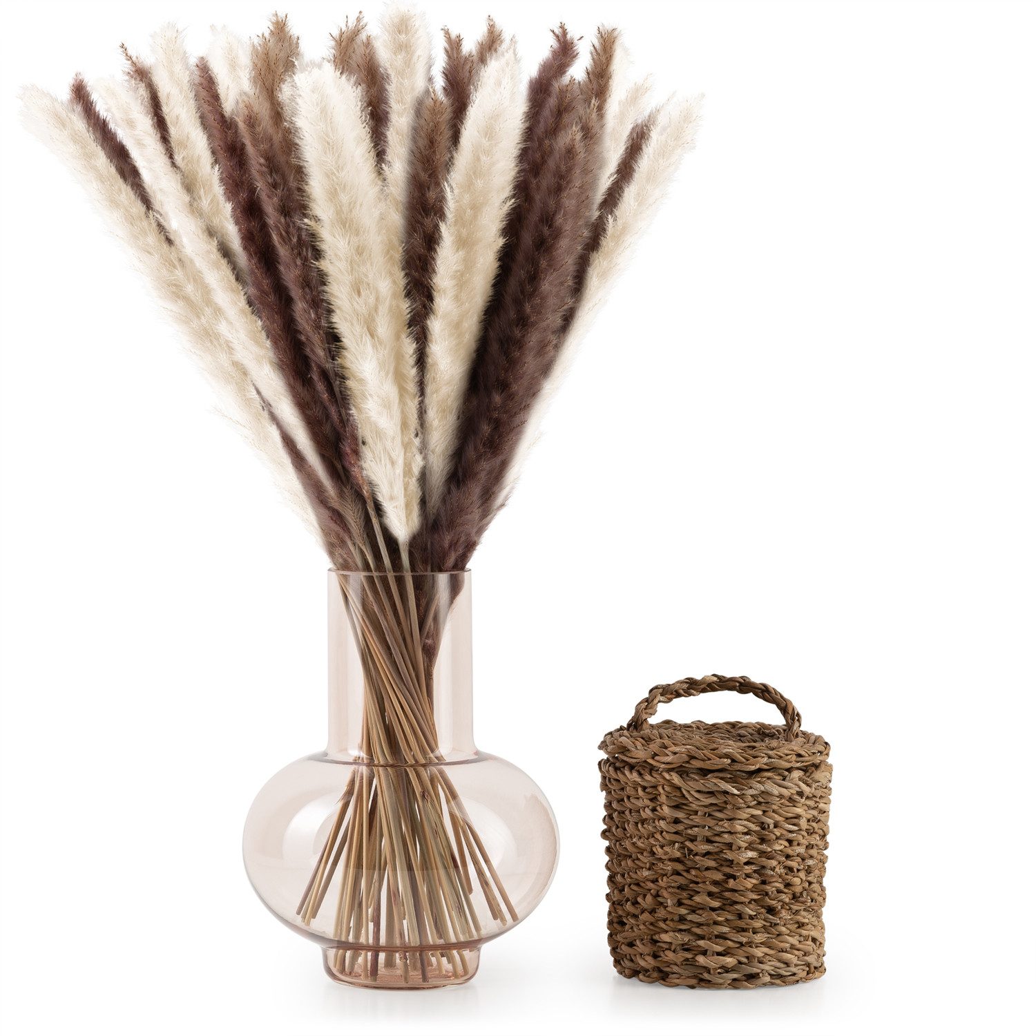 Kunstpflanze getrocknet - Trockenblumen, Ideales Dekoelement Pampasgras, Bl günstig online kaufen