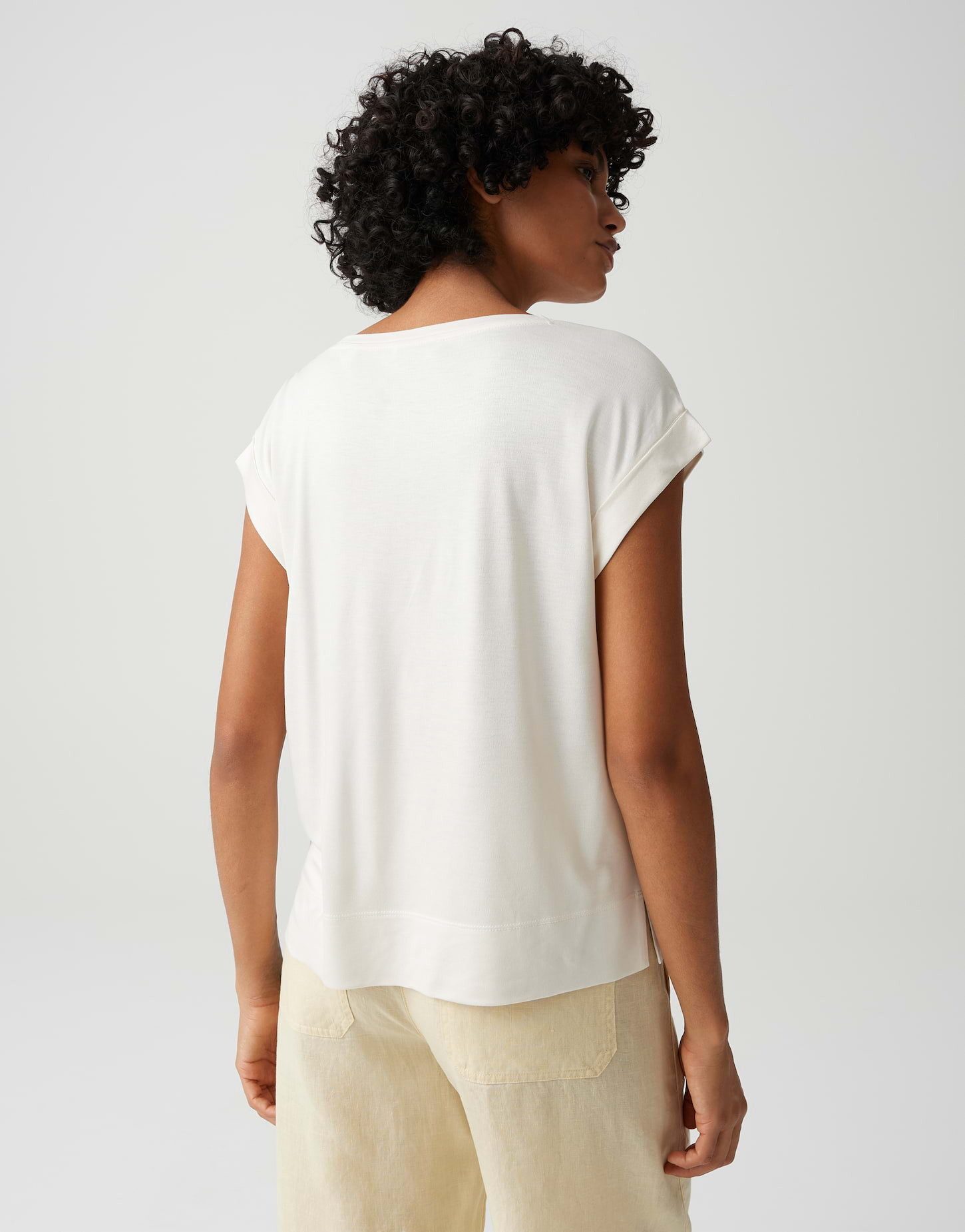 OPUS Kurzarmshirt Sosilla aus Jersey mit lockerer Passform matter Glanz in der Oberfläche, glatter Griff, Casual – Bild 3 von 5