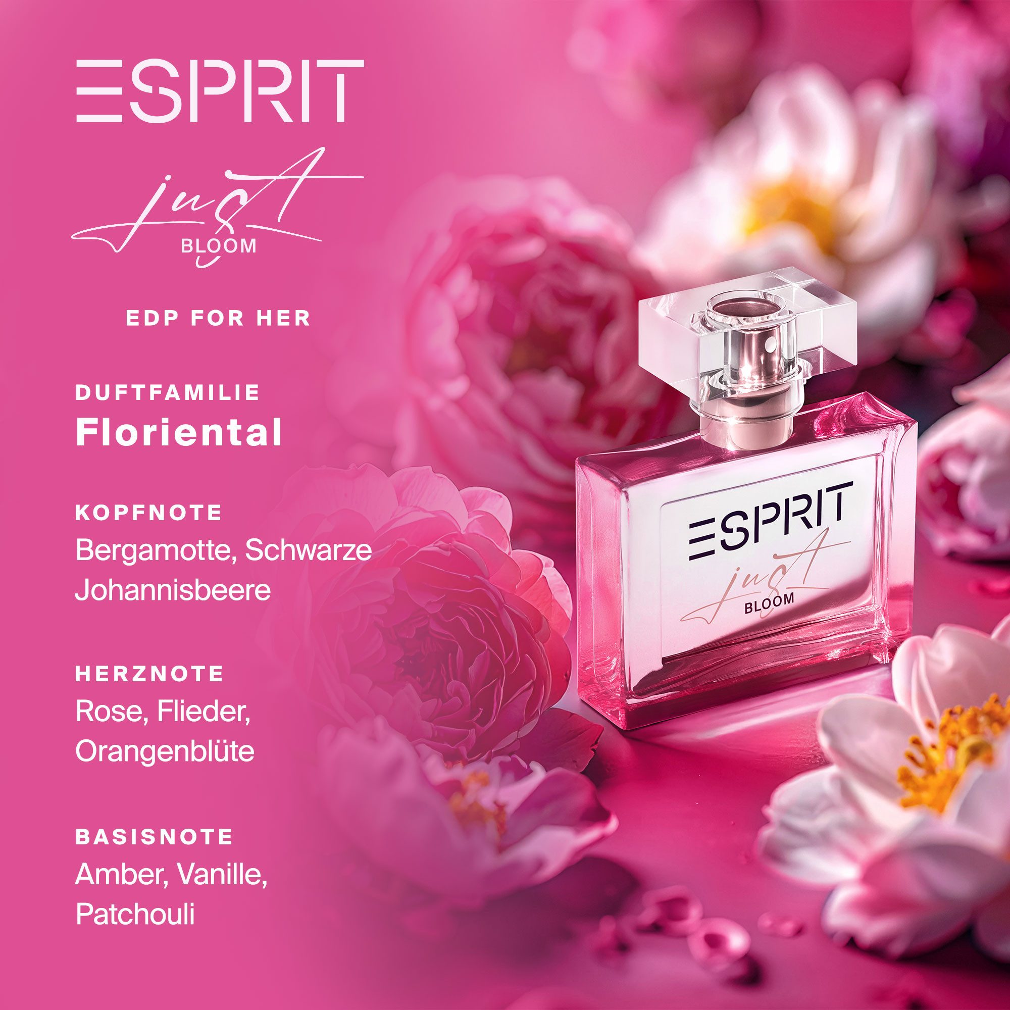 Esprit Eau de Parfum ESPRIT JUST BLOOM for her EdP 20 ml