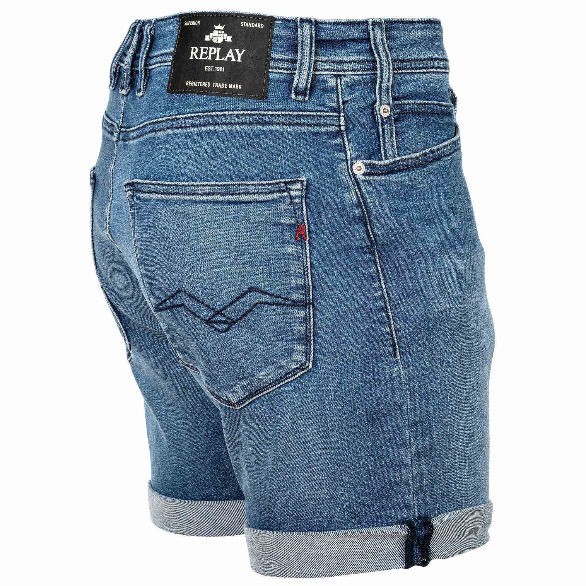 Replay Bermudas Herren Bermuda-Shorts 1er Pack Baumwolle