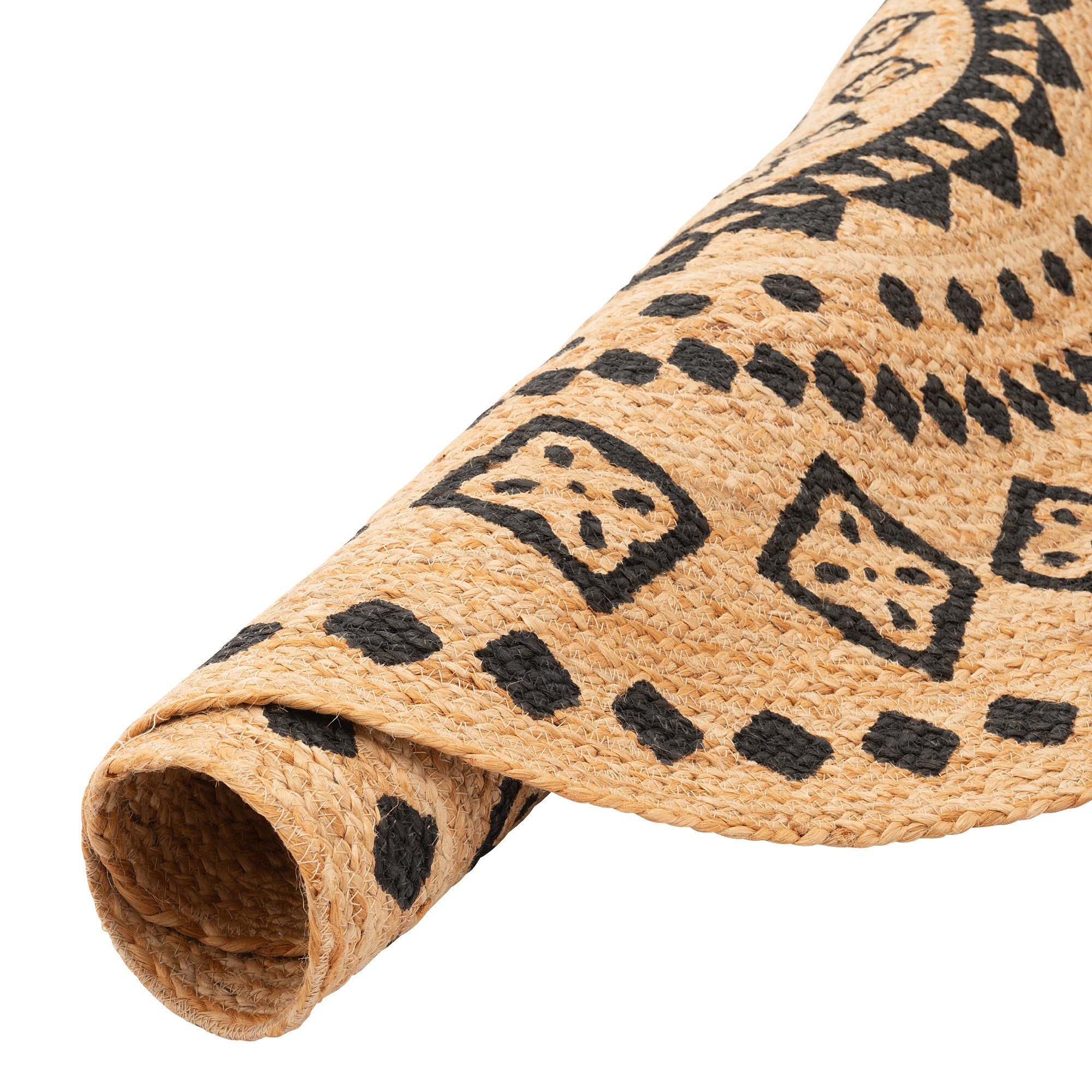 Pergamon Sisalteppich Naturfaser Teppich Jute Salsa Ethno Rund, Rund, Höhe: 8 mm – Bild 4 von 5