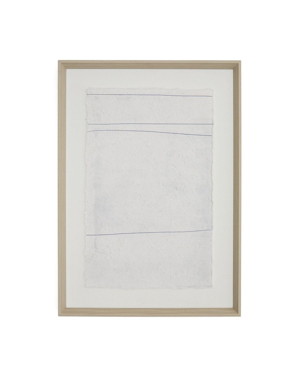 Natur24 Wandbild Durkan Bild 50 x 70 x 3,8 cm Segeltuch Polystyrol Leinen Weiß