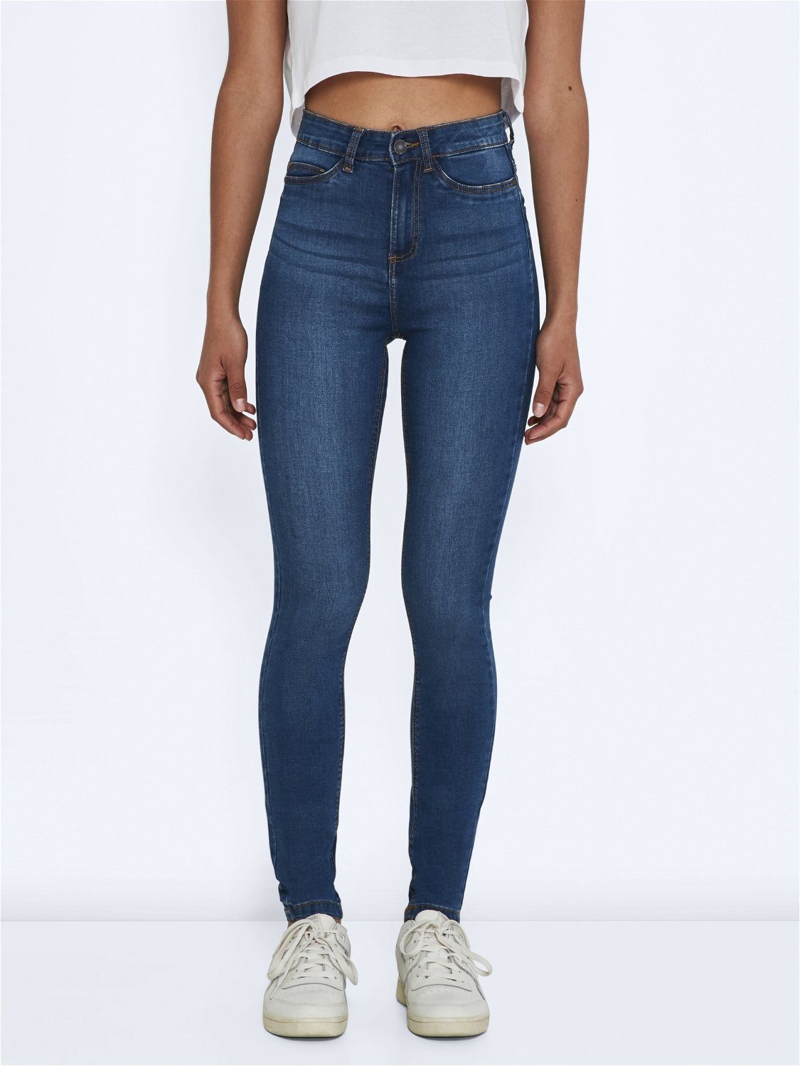 Noisy may Skinny-fit-Jeans NMCALLIE HW SKINNY BLUE JEANS NOOS