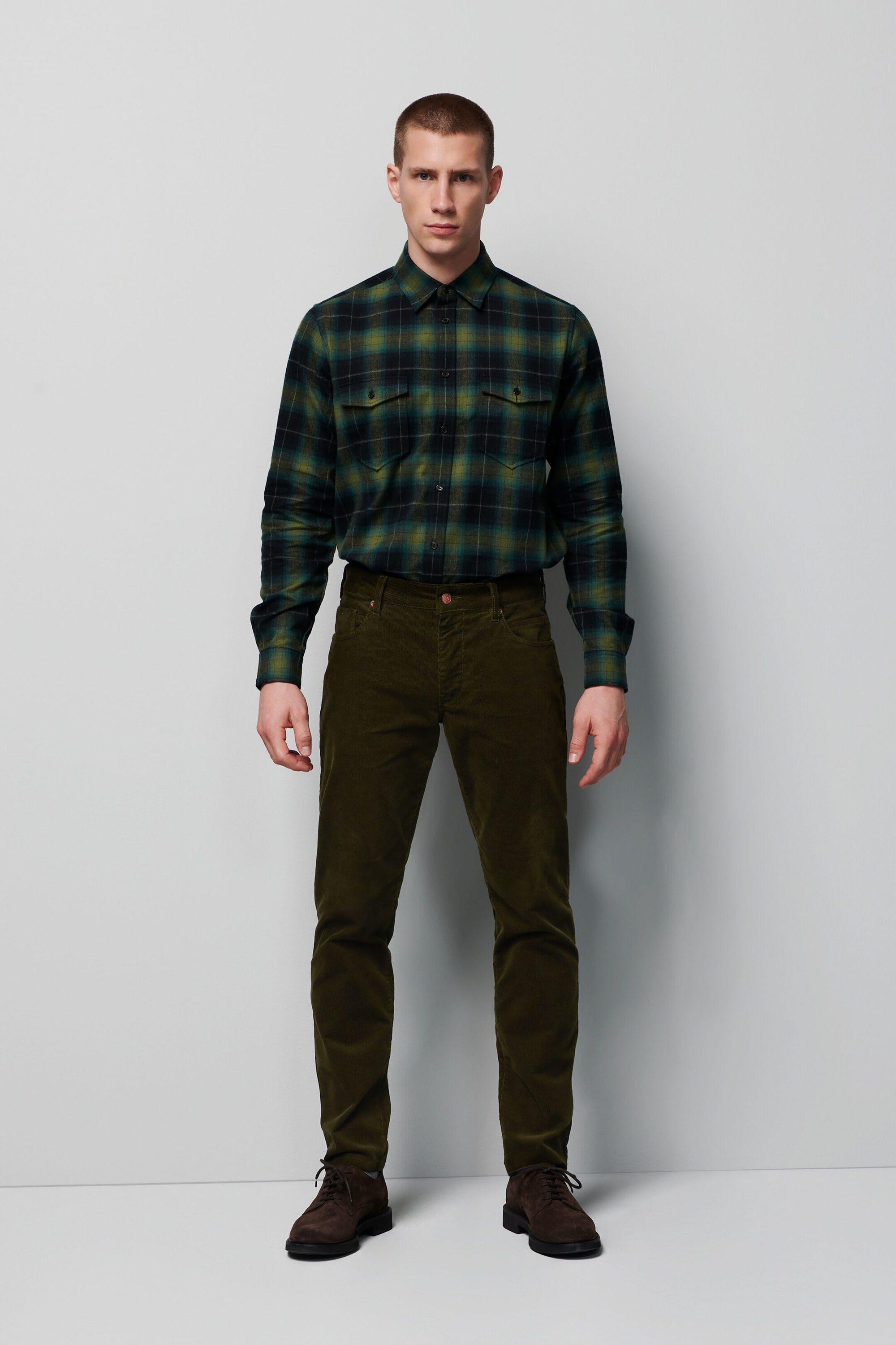 MEYER Cordhose Five-Pocket-Hose schmale Passform