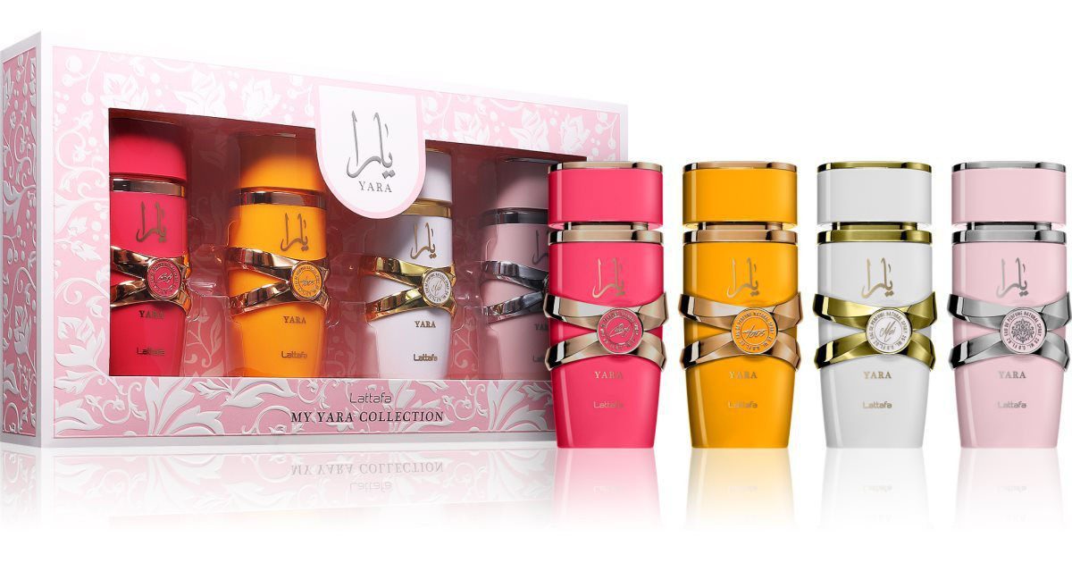 Lattafa Eau de Parfum Yara Collection Set, Glasflakon, Parfüm EDP, Unisex Duft