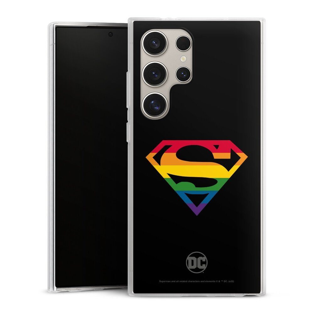 DeinDesign Handyhülle Superman Regenbogen Offizielles Lizenzprodukt, Samsung  Galaxy S24 Ultra Silikon Hülle Bumper Case Handy Schutzhülle