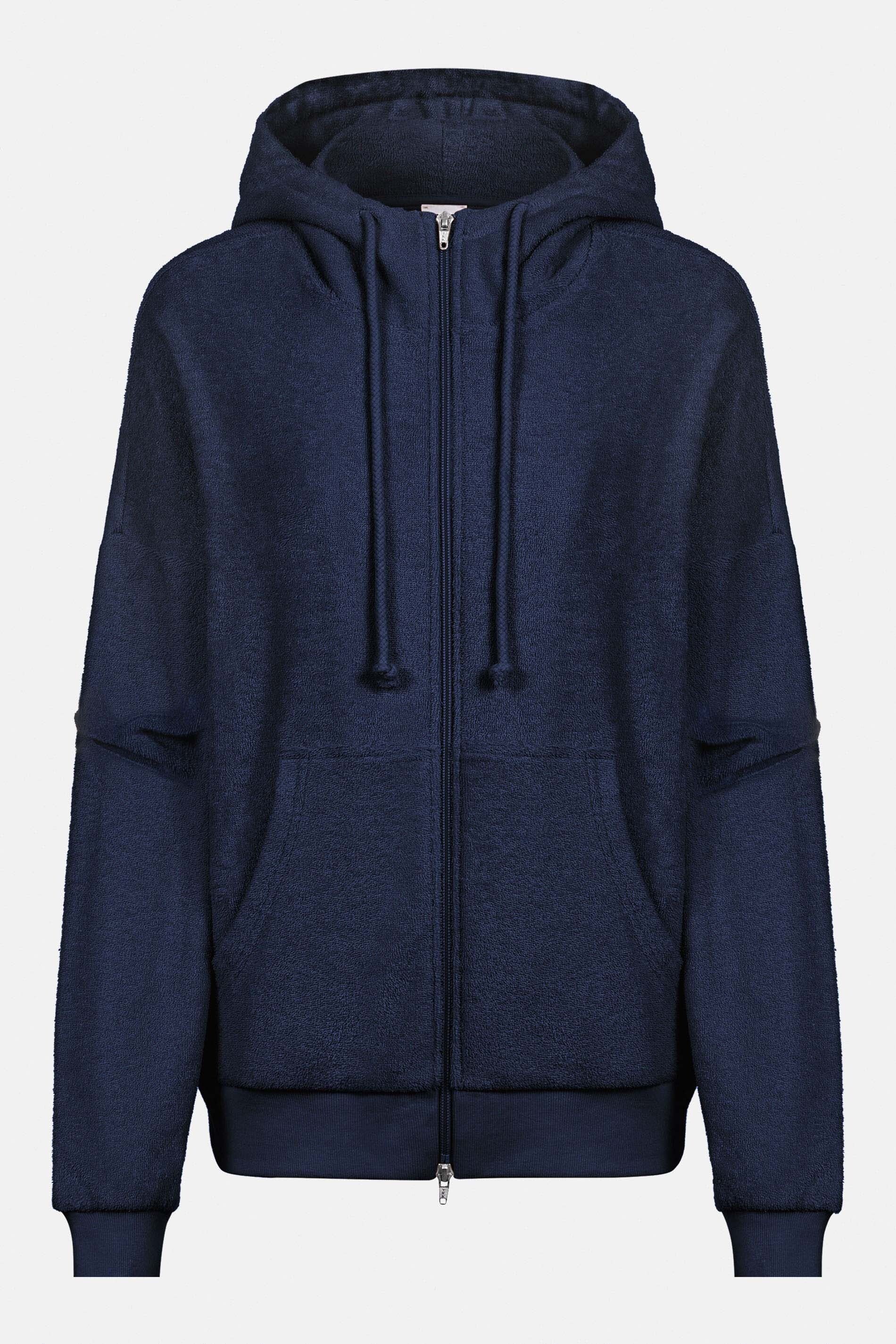 Mey Pyjamaoberteil Mey Damen Cardigan Hoodie Serie Rebeca Uni (1-tlg)