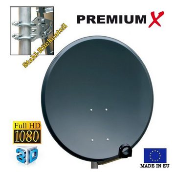 PremiumX Satelliten Komplettanlage 45cm Antenne LNB Kabel Sat-Finder SAT-Antenne