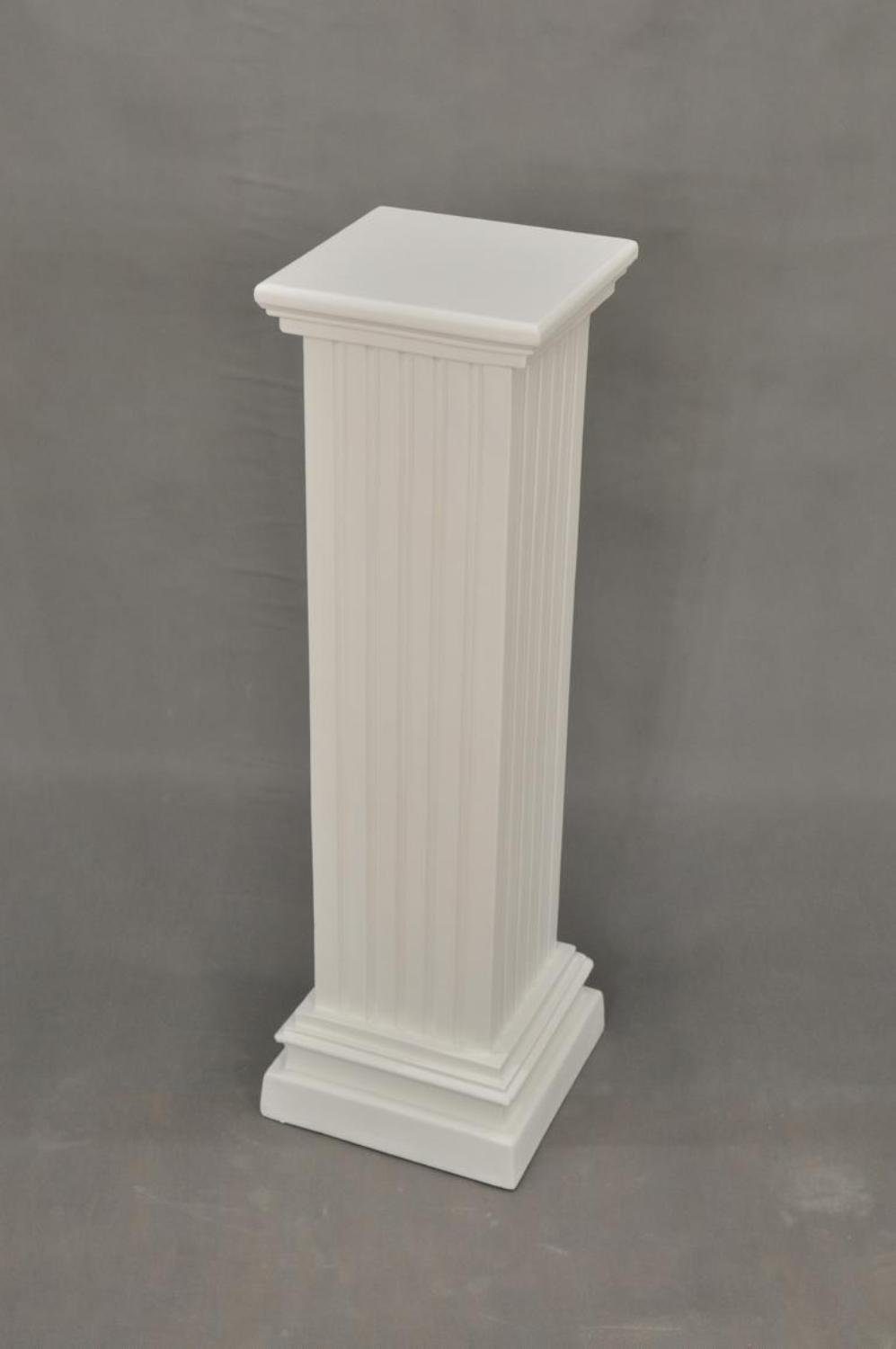 Marmor Skulptur Weiß Säulen Skulptur, Dekoration JVmoebel Säule Deko Römische Medusa Figur