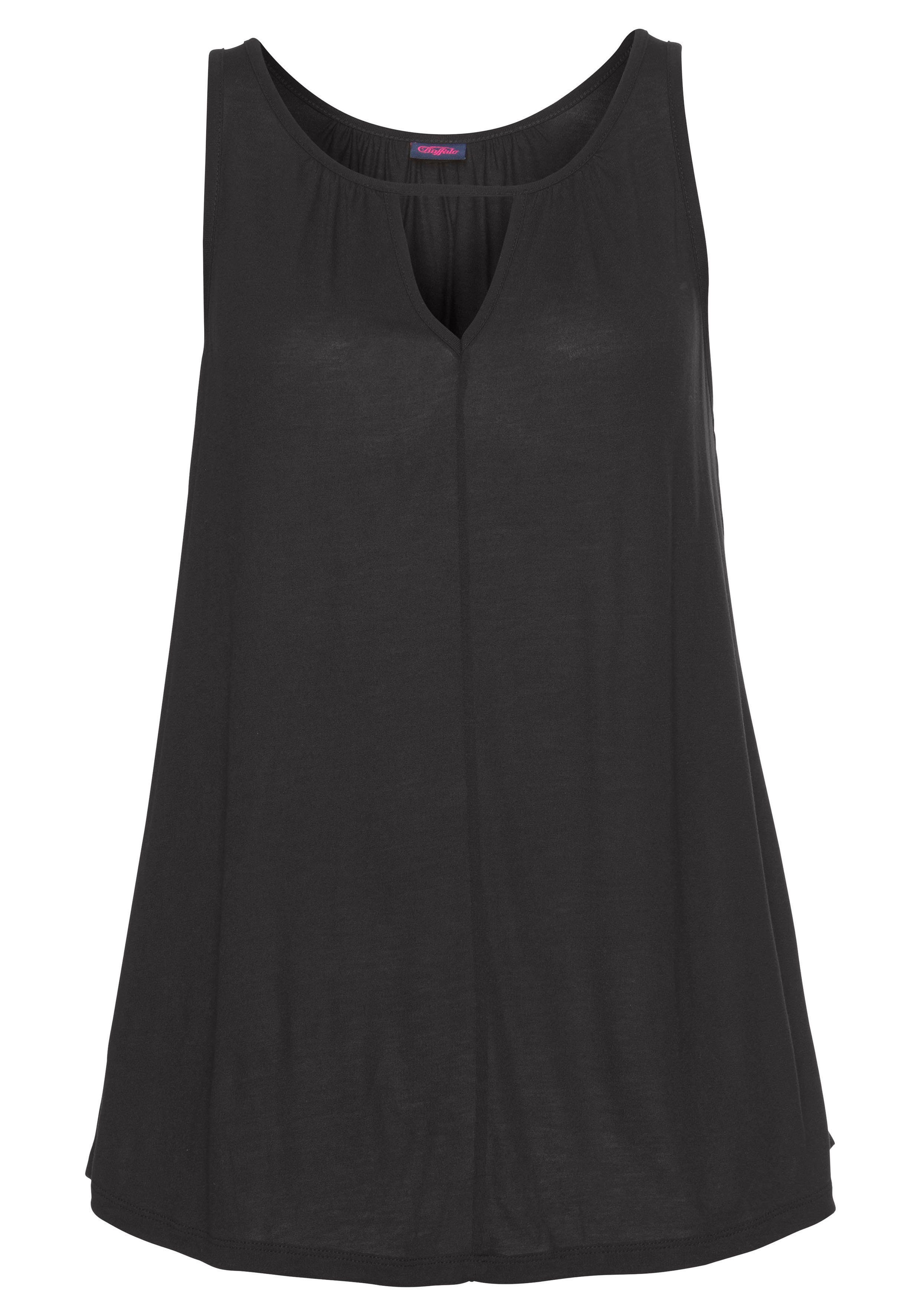 Buffalo Strandtop mit leichter Raffung am Ausschnitt, Tanktop, Cut-Out. € 24,99