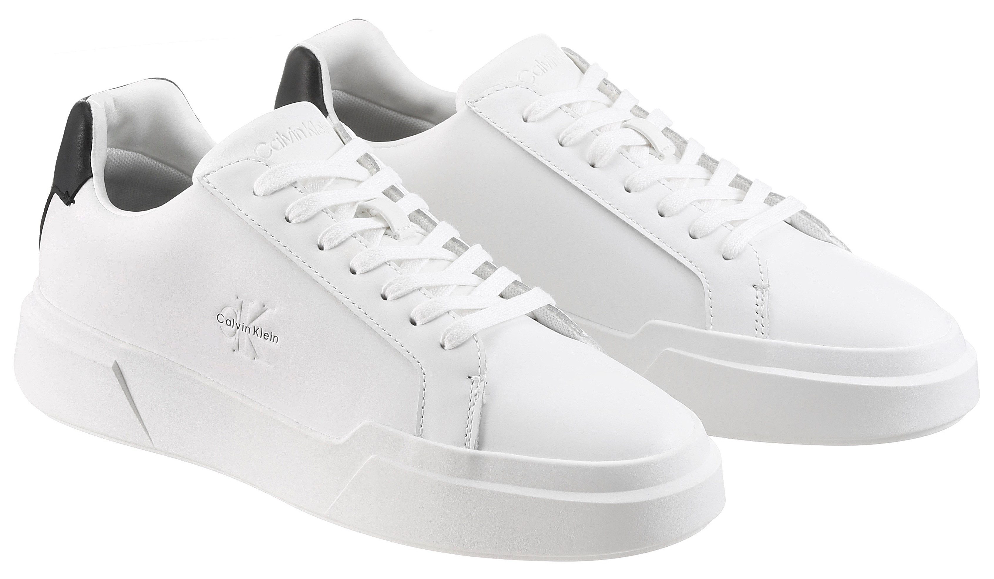 Calvin Klein Jeans CHUNKY CUPSOLE LACEUP LTH Sneaker Freizeitschuh, Halbschuh, Schnürer mit CK-Logoprägung
