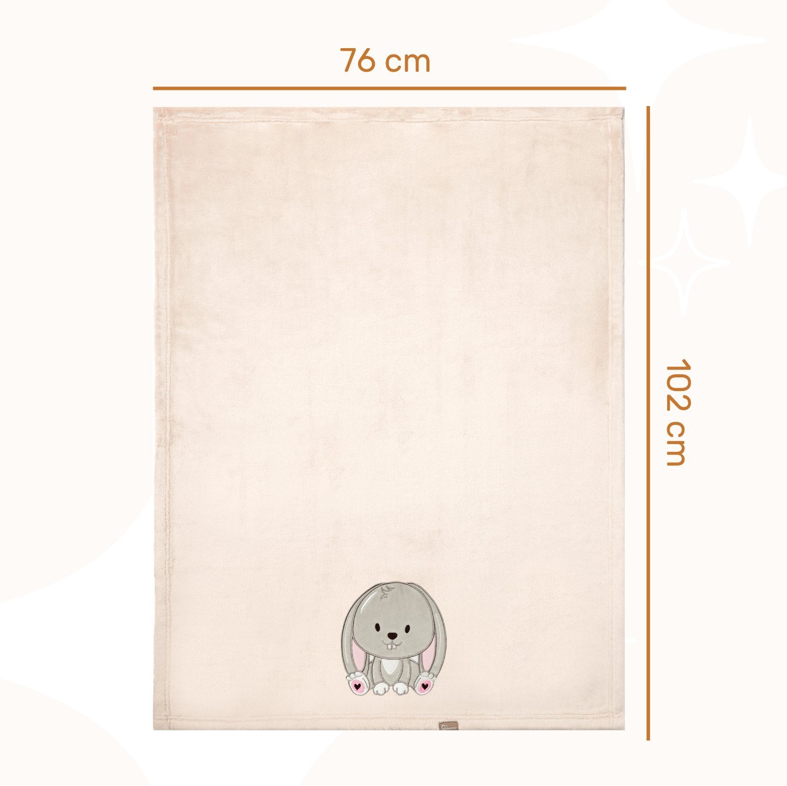 Wohndecke Warme Kuscheldecke Babydecke Blanket Baby Geschenk BE20-168, Be Mammy