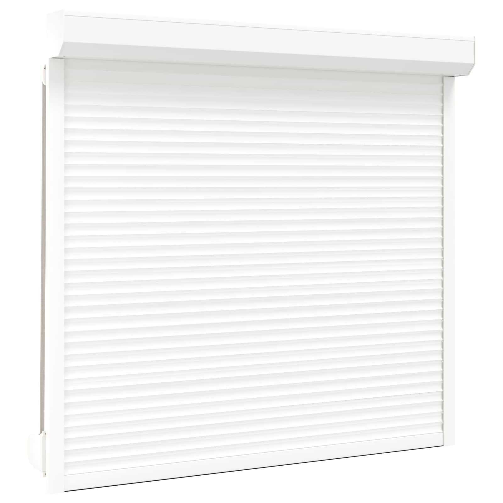 vidaXL Fensterladen Rollladen Weiß 160 x 150 cm Aluminium und Polyurethan, BxH: 14x150 cm, (1-St)