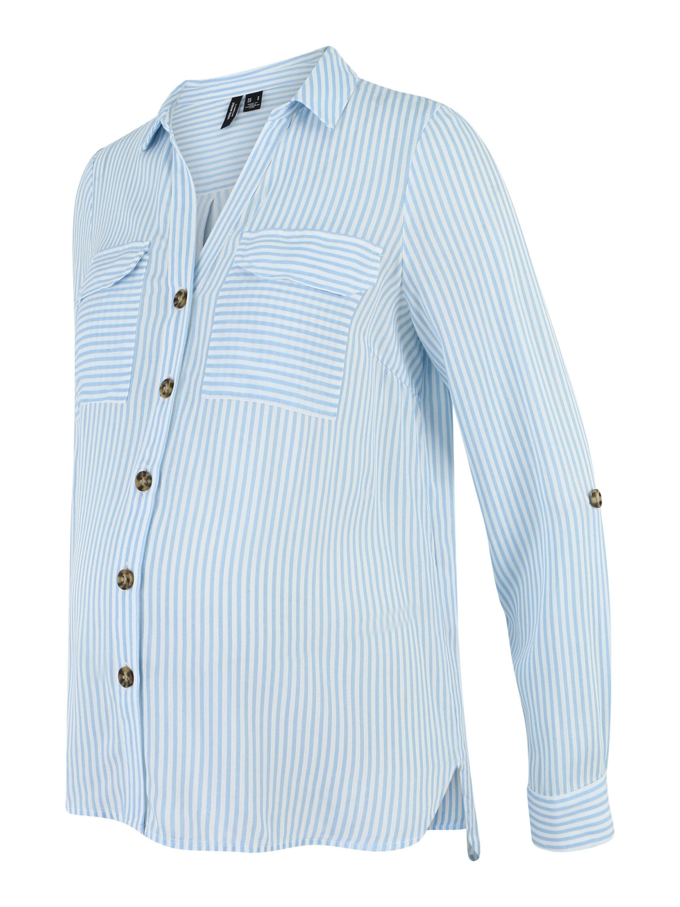 Vero Moda Maternity Langarmbluse VMMBumpy (1-tlg) Falten