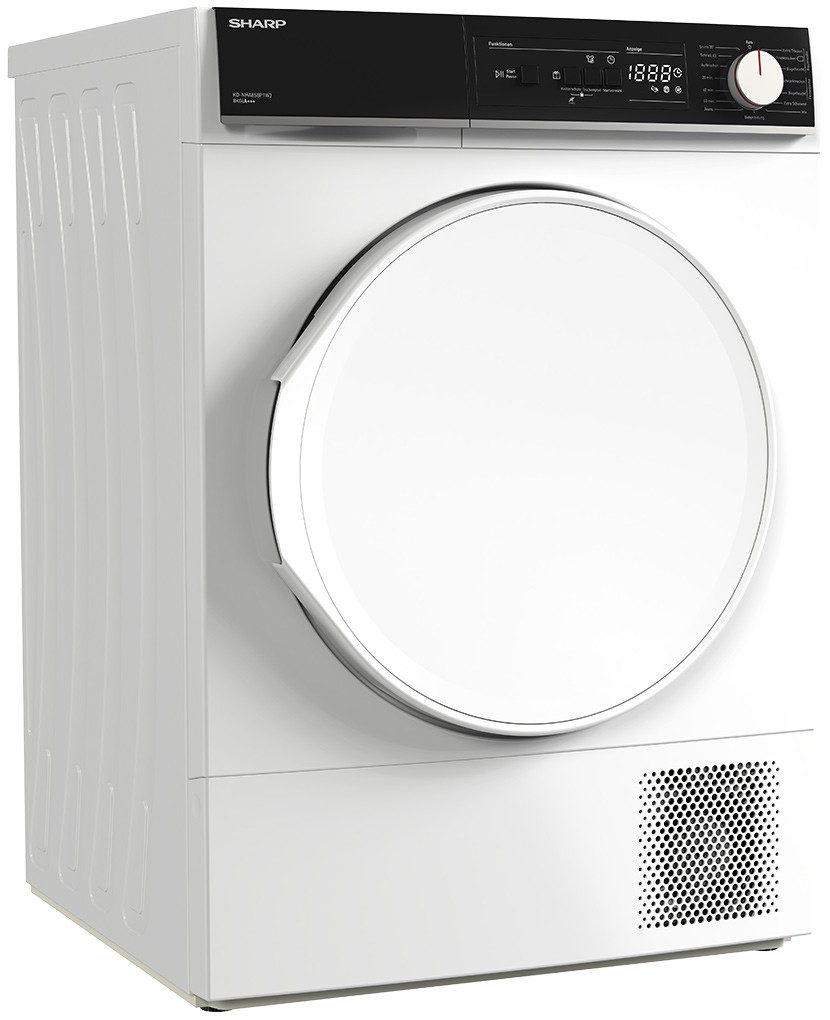 Sharp Wärmepumpentrockner KD-NHA8S8P1W3-DE, WaveCabinet, Knitterschutz Plus Funktion, Startzeitvorwahl
