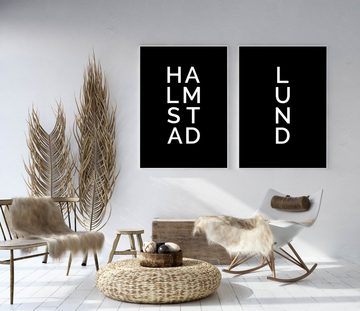 NORDIC WORDS Poster Stadt LUND