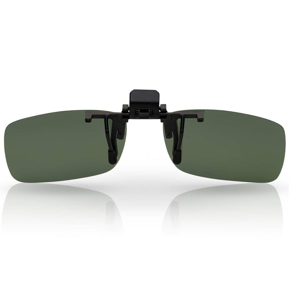 mit Aufsatz polarisierten On (1-St) Grau Linsen BEZLIT Eyewear Clip Polarisiert Sonnenbrille Brillen