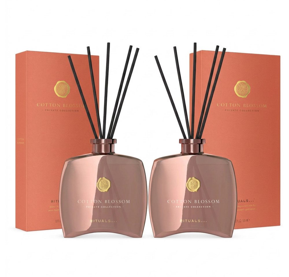 Rituals Duftstäbchen Rituals Cotton Blossom Fragrance Sticks 2er Set (Vorteilspack mit zwei Duftstäbchen-Sets für langanhaltenden Raumduft, 1-St)