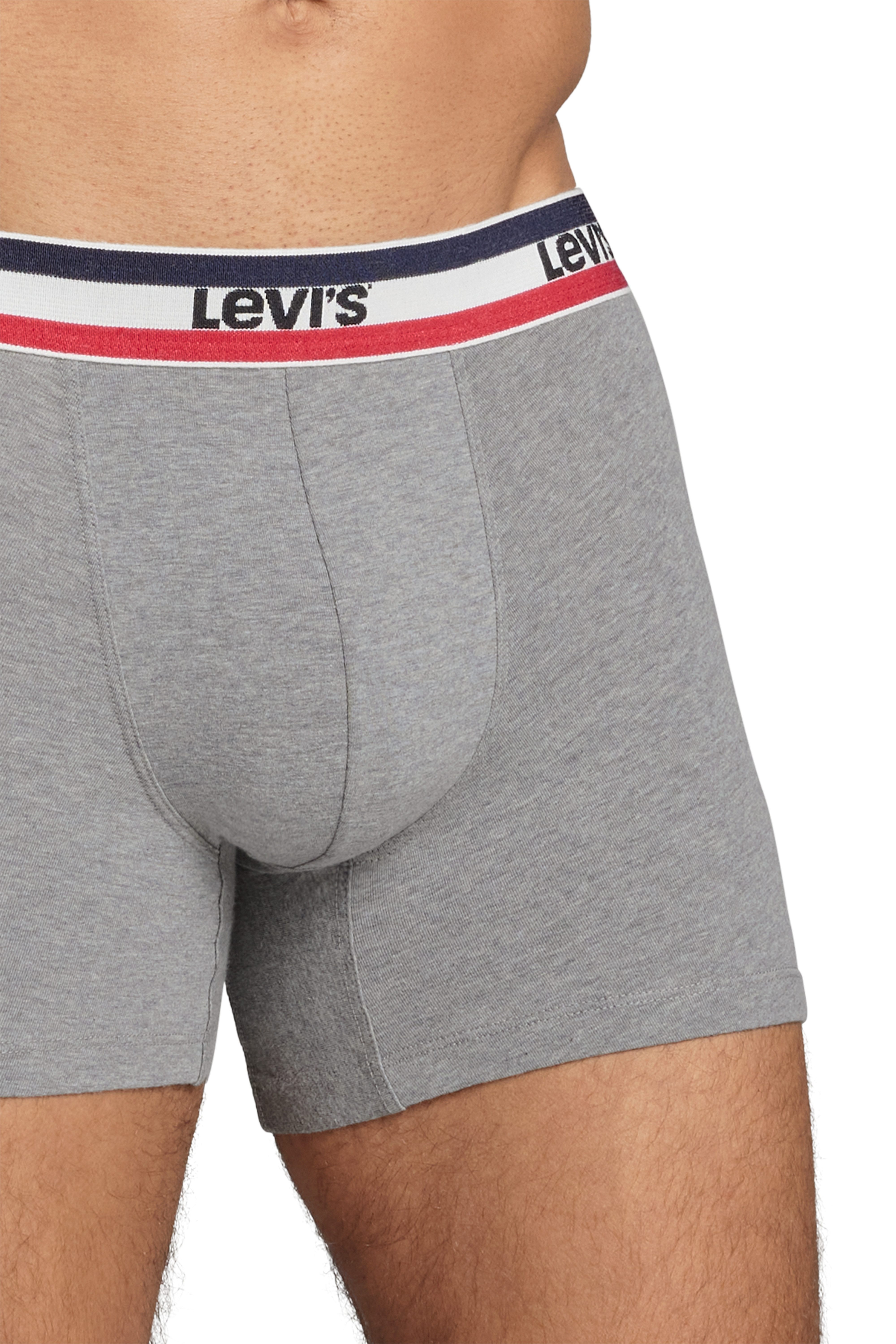 Levi's® Boxershorts LEVIS MEN SPW LOGO BOXER BRIEF ORG 2P (Packung, 2er Pack) mit breitem Logobund