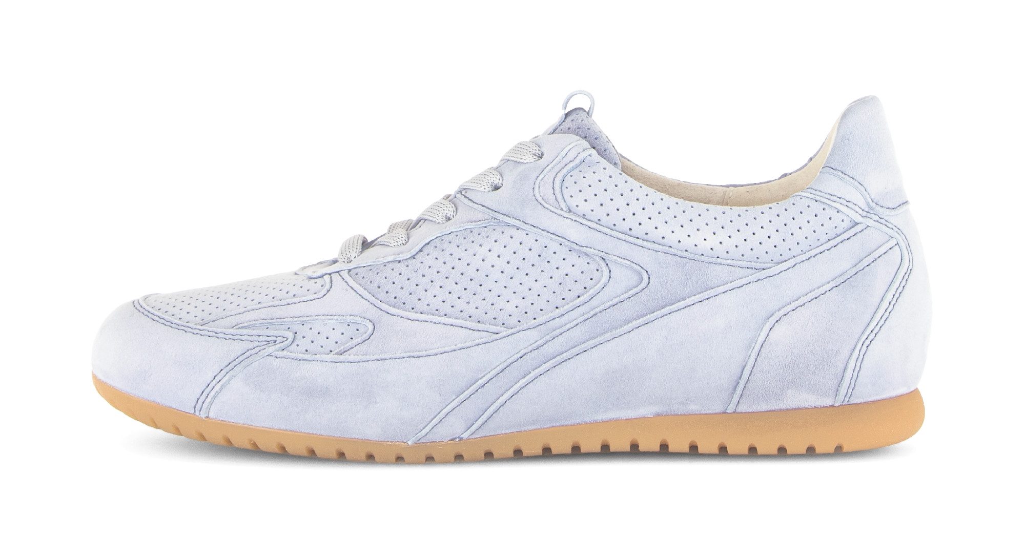 Gabor DAVOS Sneaker Freizeitschuh, Halbschuh, Schnürschuh mit Lochmuster, G-Weite