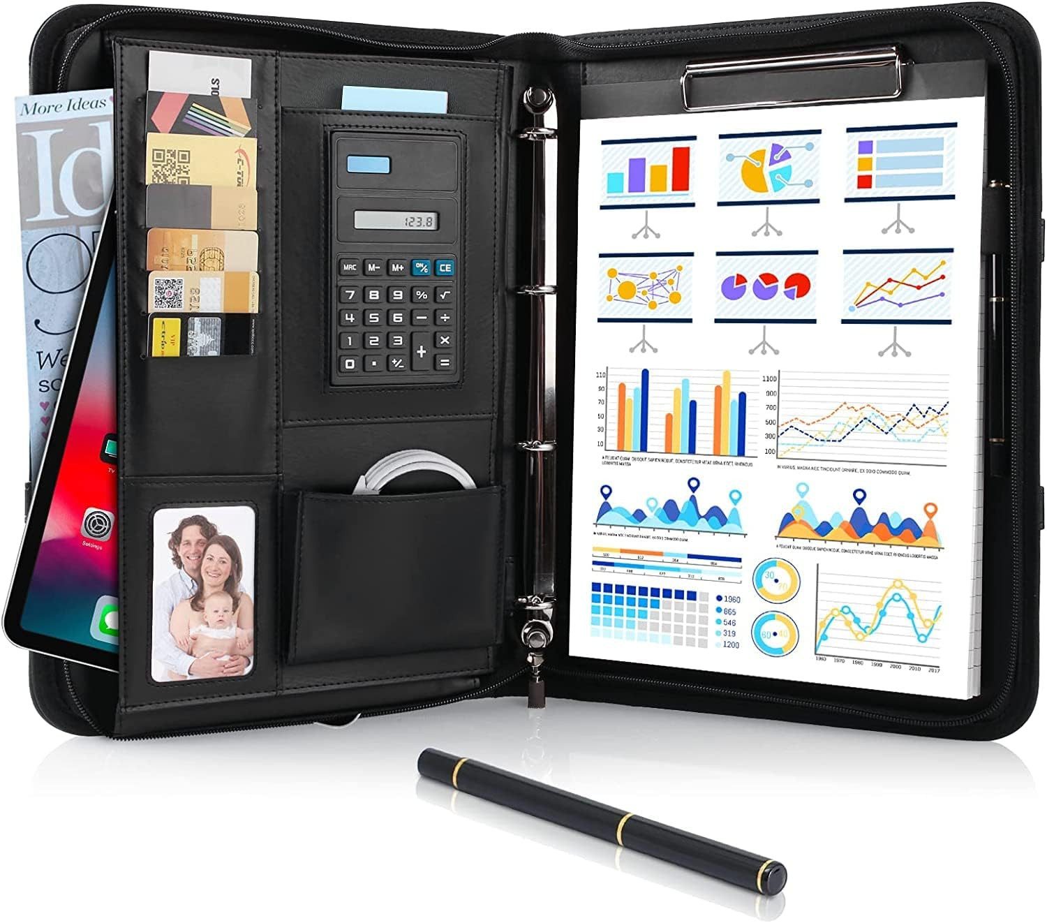 TLGREEN Konferenzmappe A4 Schreibmappe mit Reißverschluss (2-St), Wasserdic günstig online kaufen