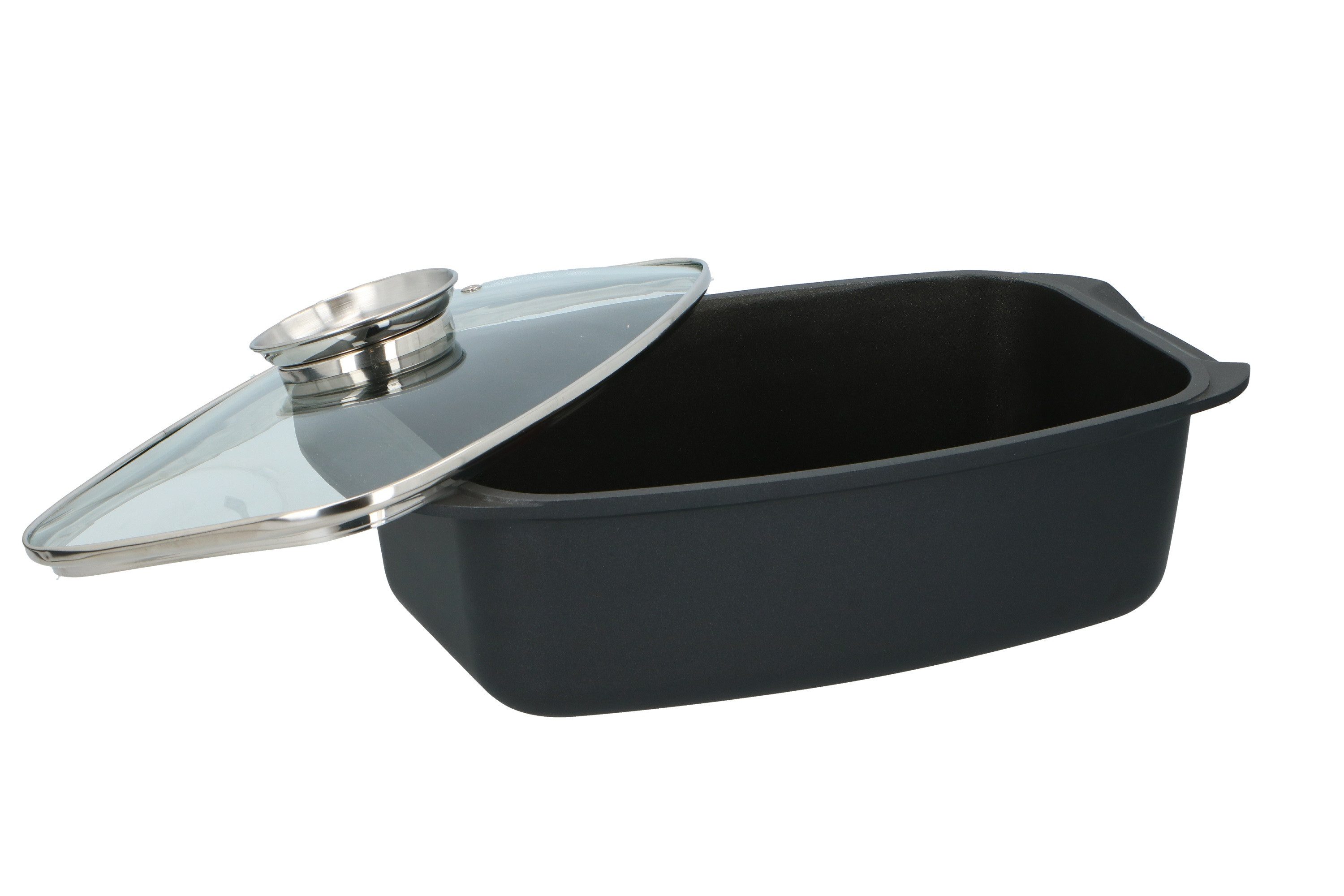 Alpina Fettpfanne alpina Bräter 5,5L Schwarz, Aluminium