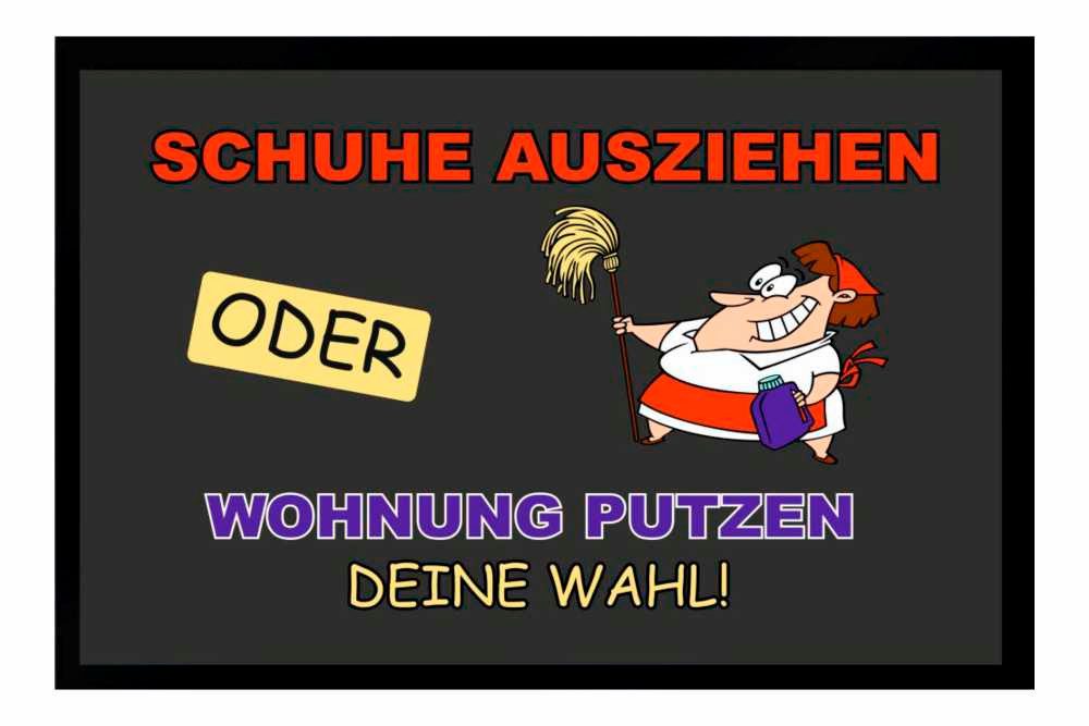 Ladreas Fußmatte Schmutzfangmatte Schuhe ausziehen Wohnung putzen F282, 60x40