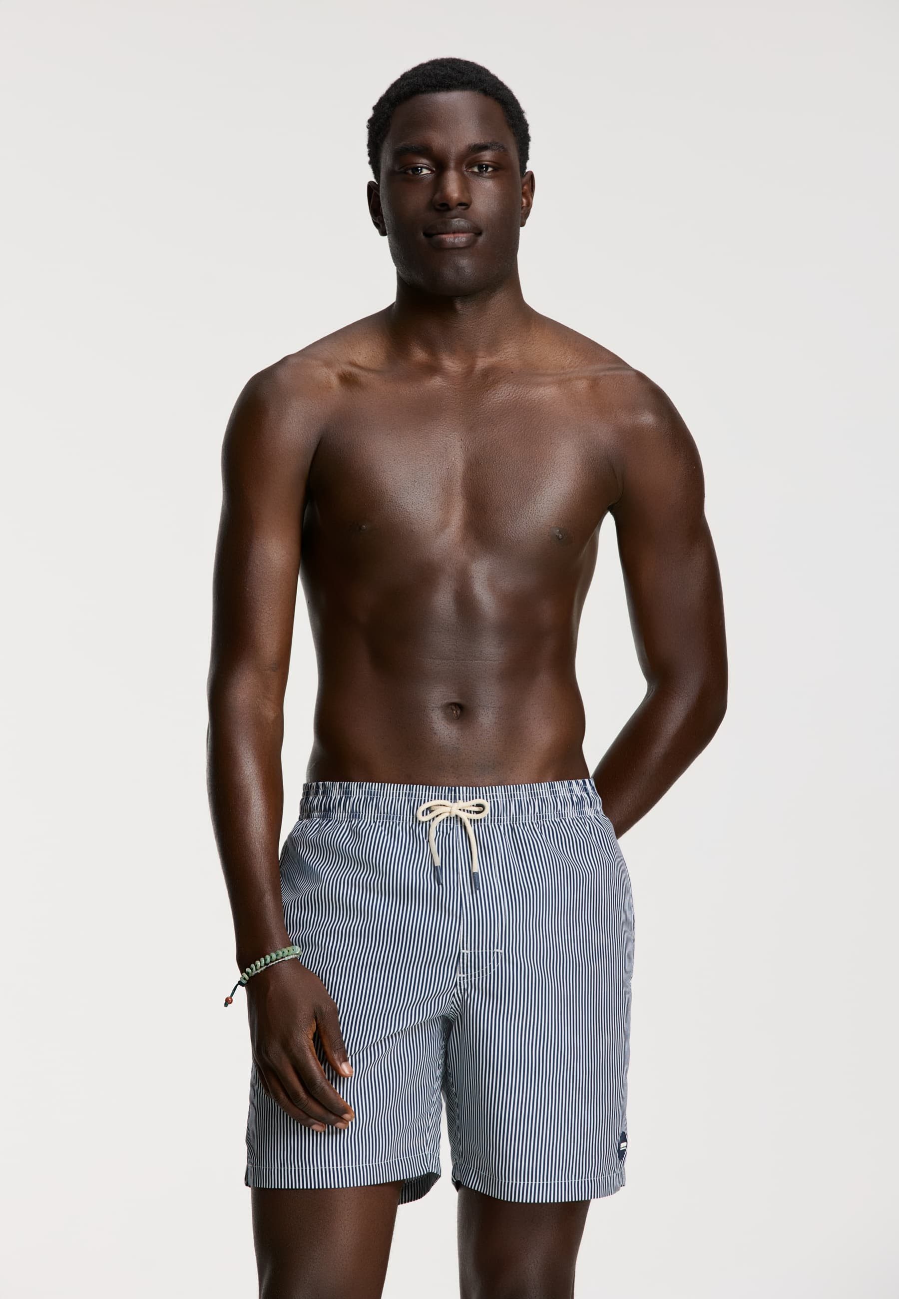 Shiwi Badehose Herren MIKE Badeshort fine stripe