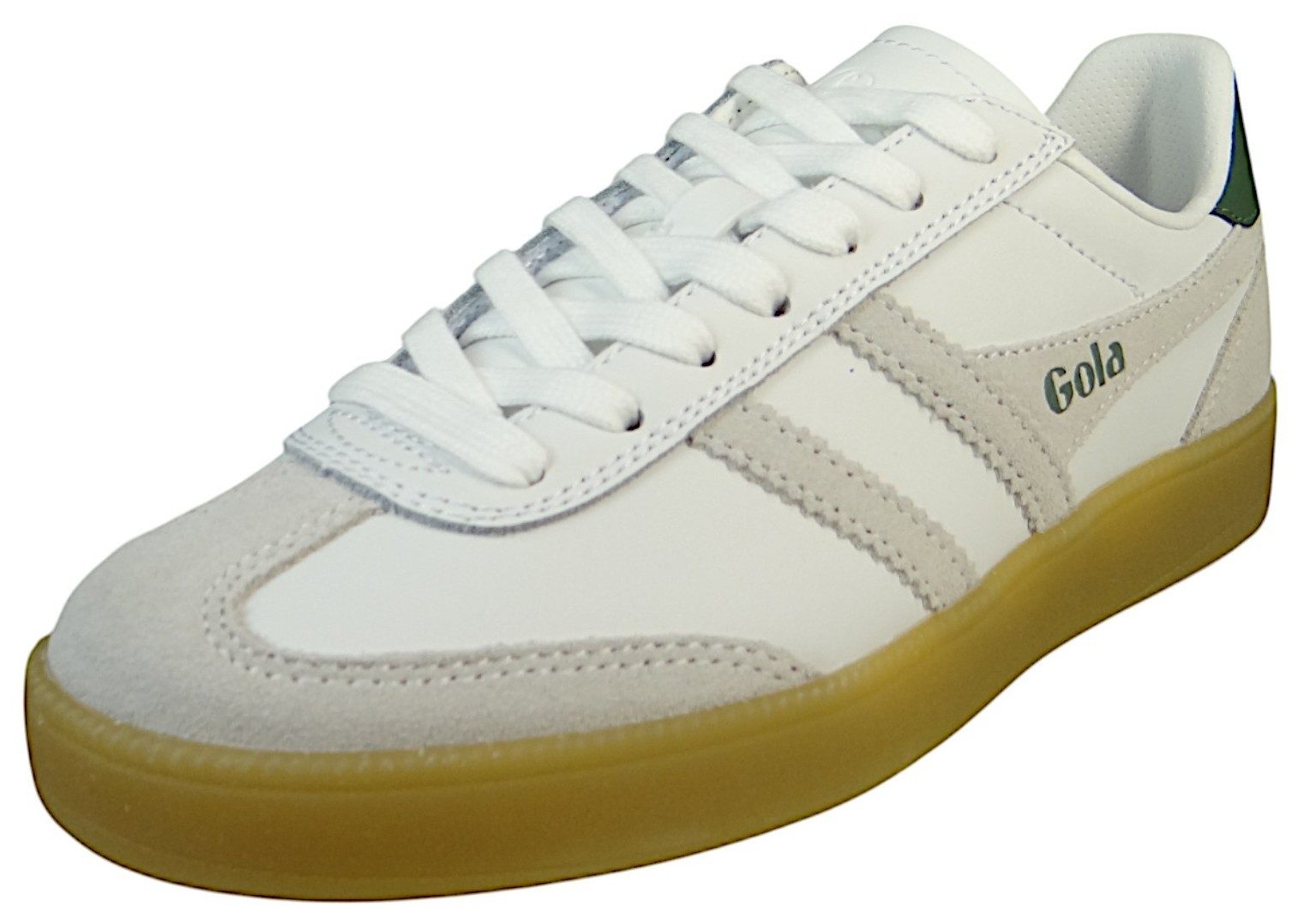 CLB744 WW White/White/Evergreen/Gum Sneaker