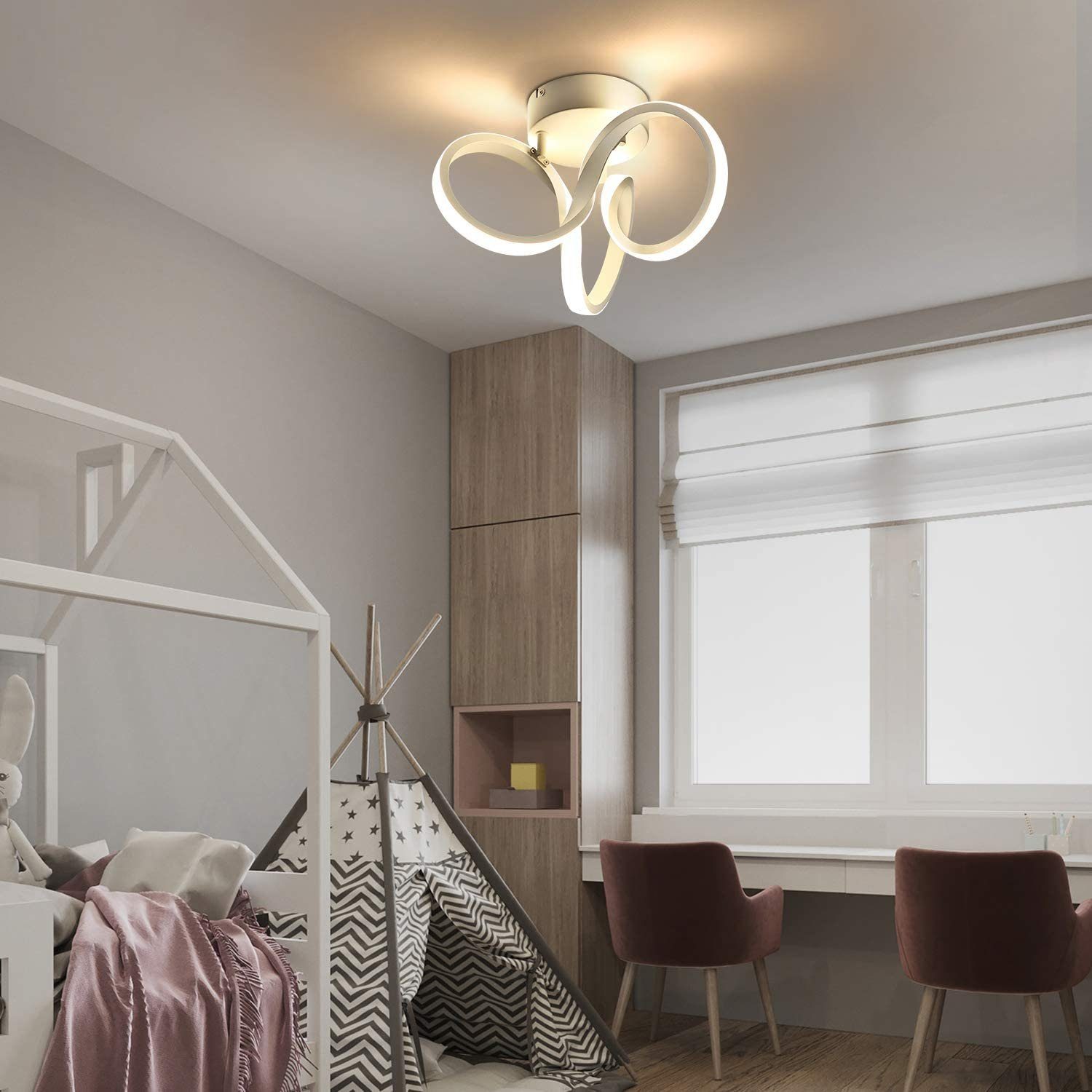 ZMH Deckenbeleuchtung, wohnzimmer integriert LED LED Deckenleuchte schlafzimmer Deckenlampe fest Weiß